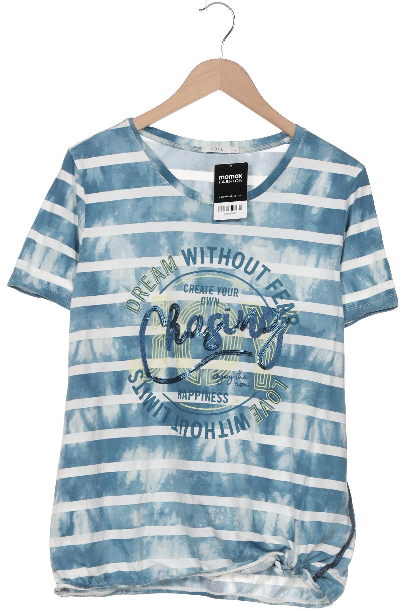 

Cecil Damen T-Shirt, blau, Gr. 42