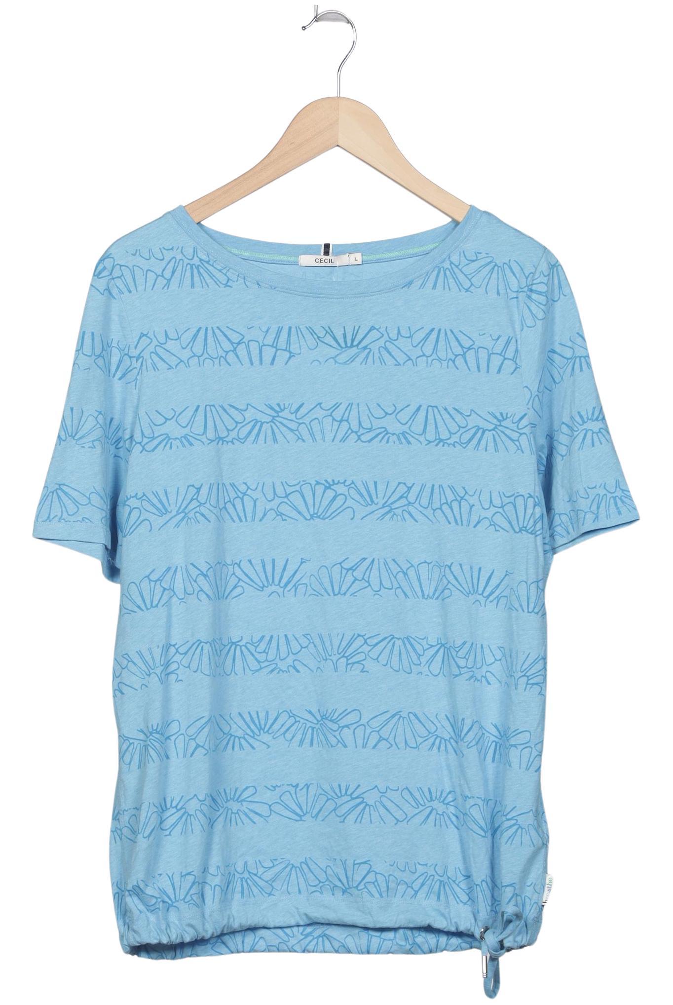 

Cecil Damen T-Shirt, hellblau, Gr. 42