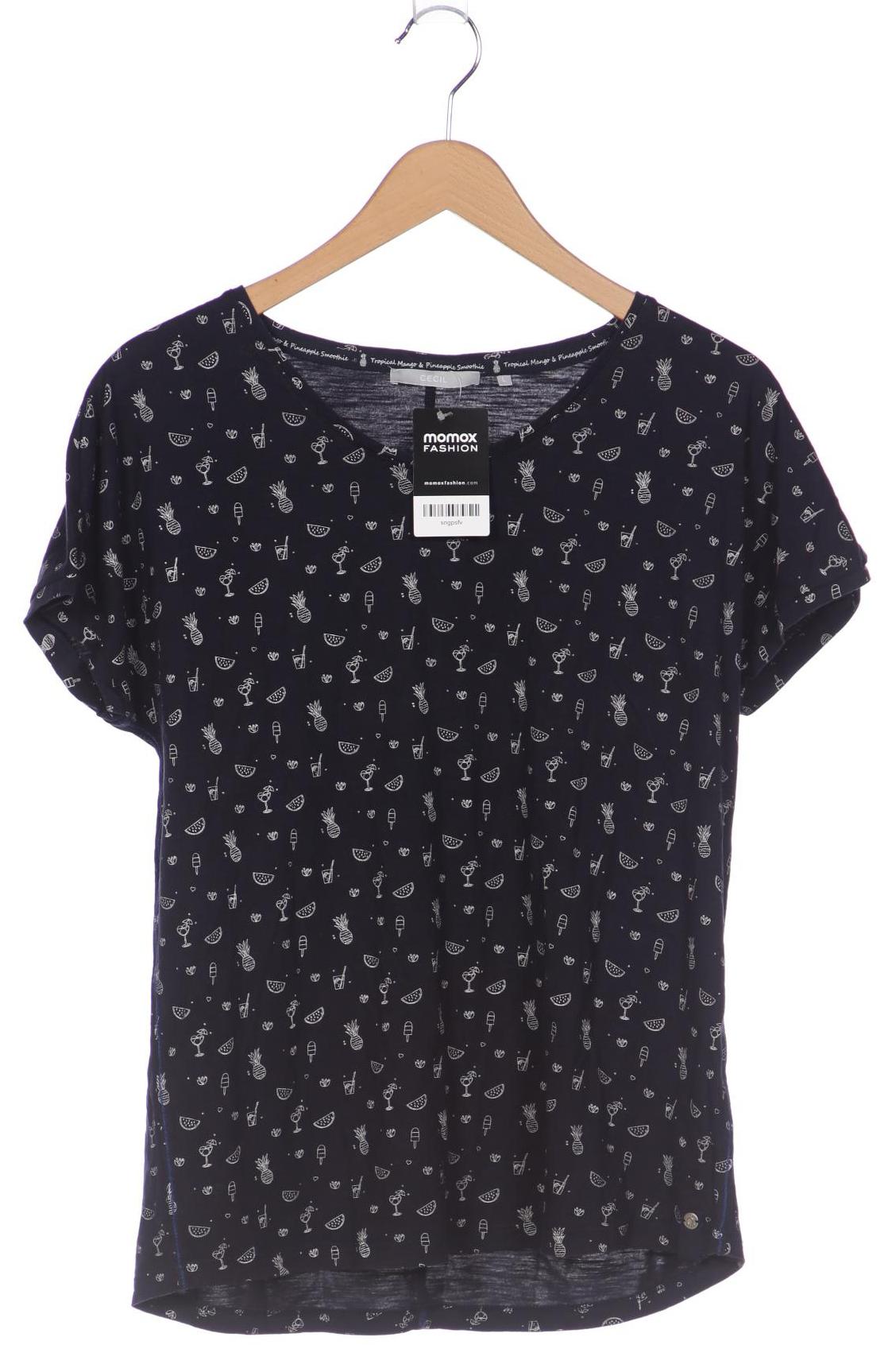 

CECIL Damen T-Shirt, marineblau