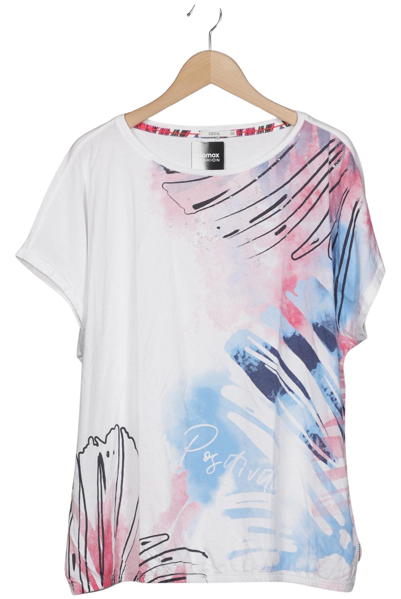 

Cecil Damen T-Shirt, weiß, Gr. 46