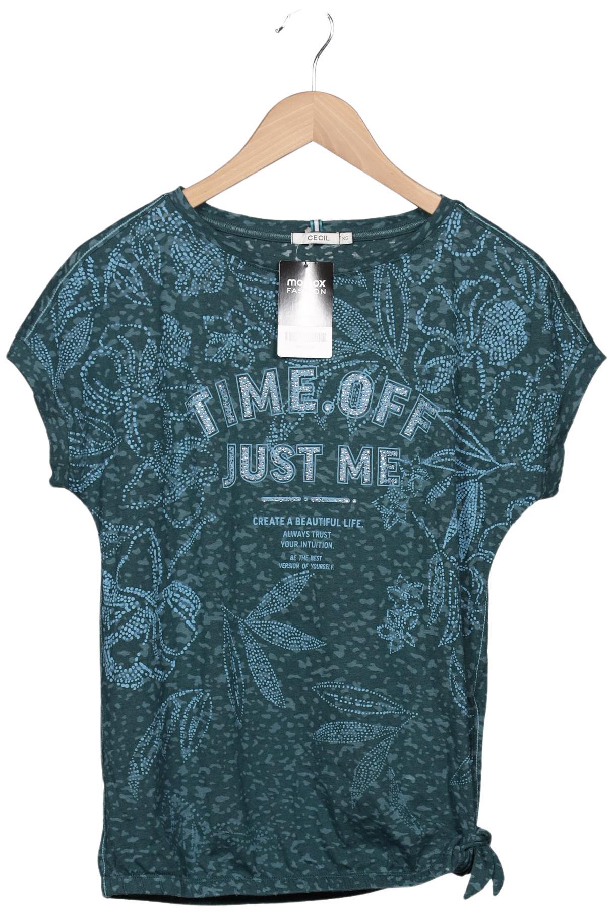 

Cecil Damen T-Shirt, türkis, Gr. 34