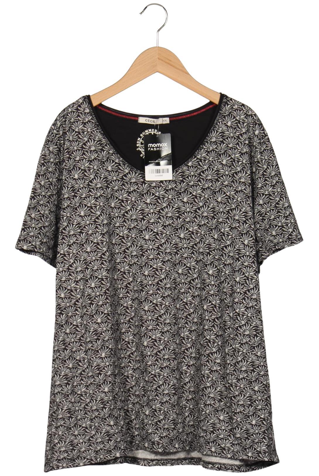 

Cecil Damen T-Shirt, schwarz, Gr. 46