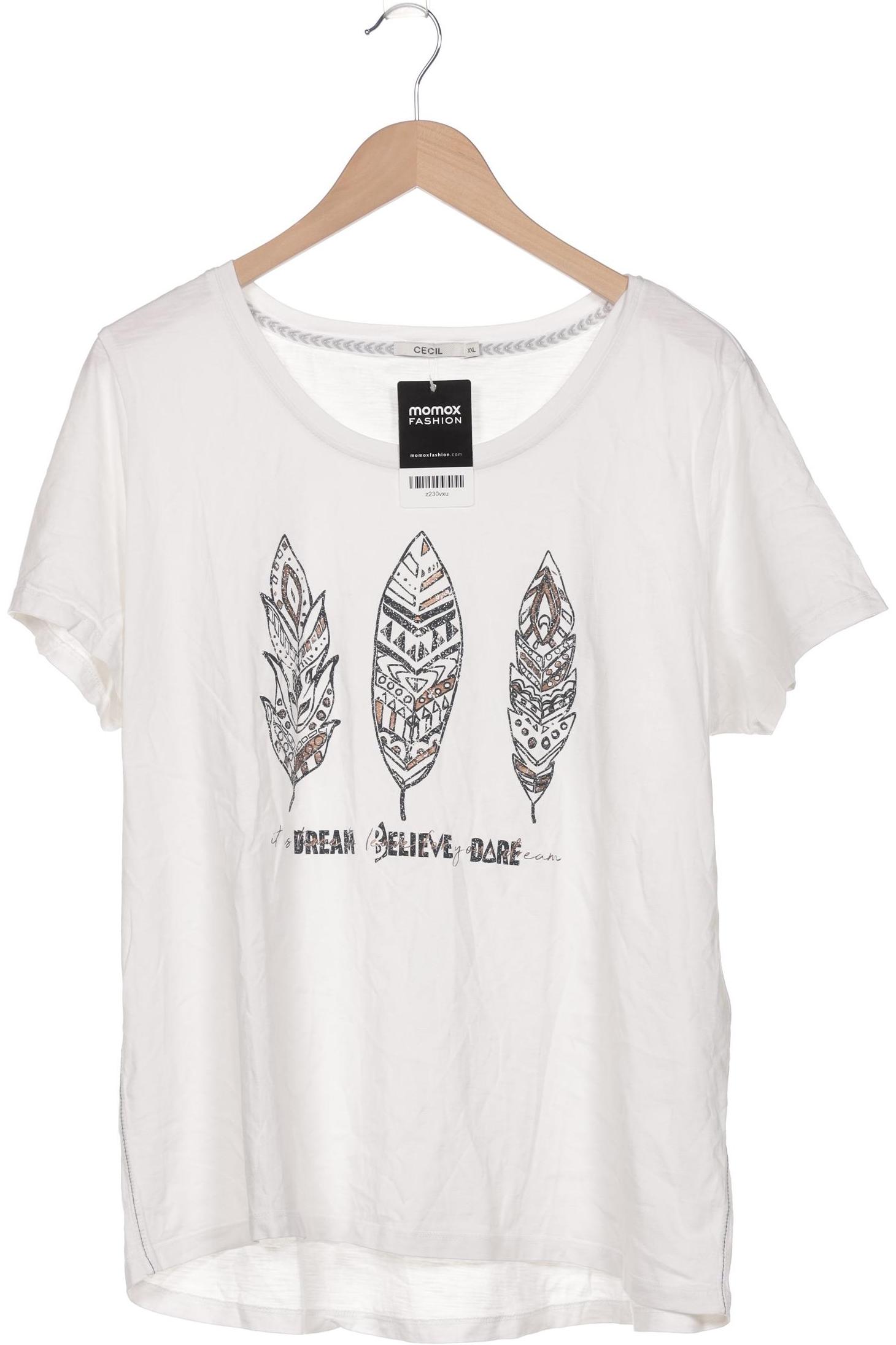 

Cecil Damen T-Shirt, weiß, Gr. 46