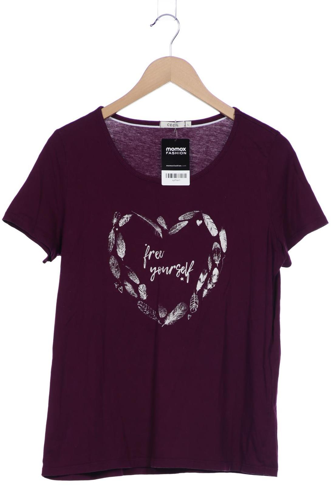 

Cecil Damen T-Shirt, bordeaux, Gr. 42