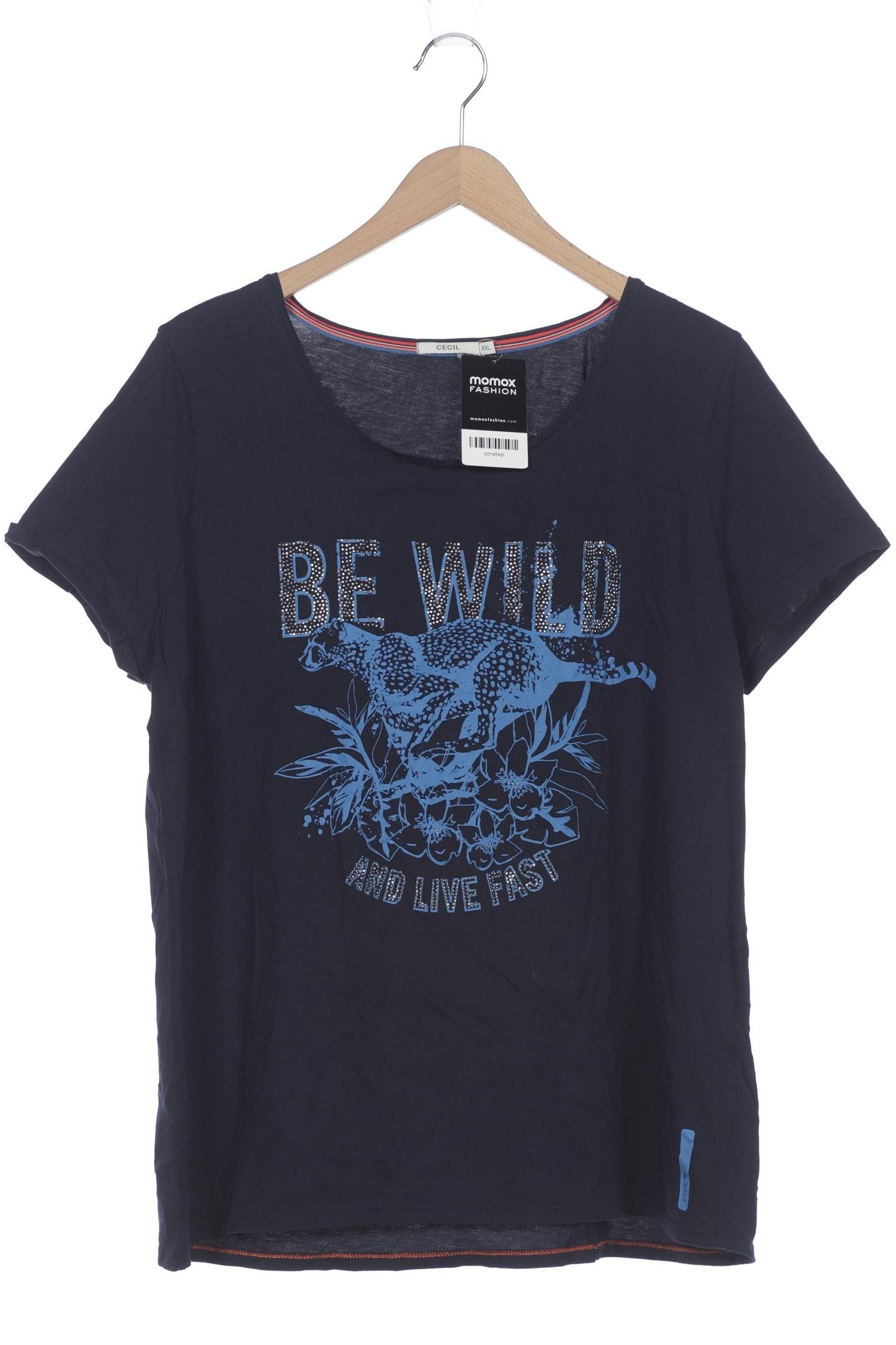 

Cecil Damen T-Shirt, marineblau, Gr. 46
