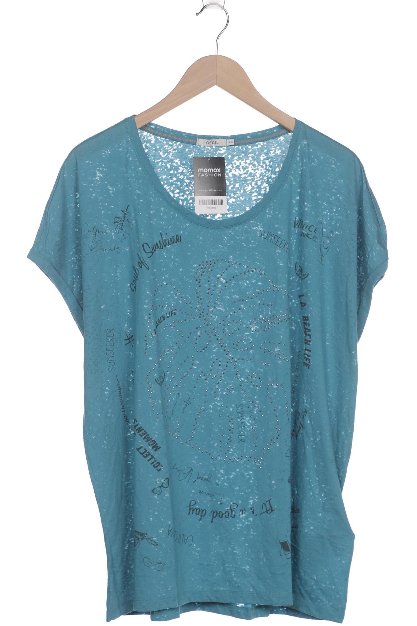 

Cecil Damen T-Shirt, blau, Gr. 46