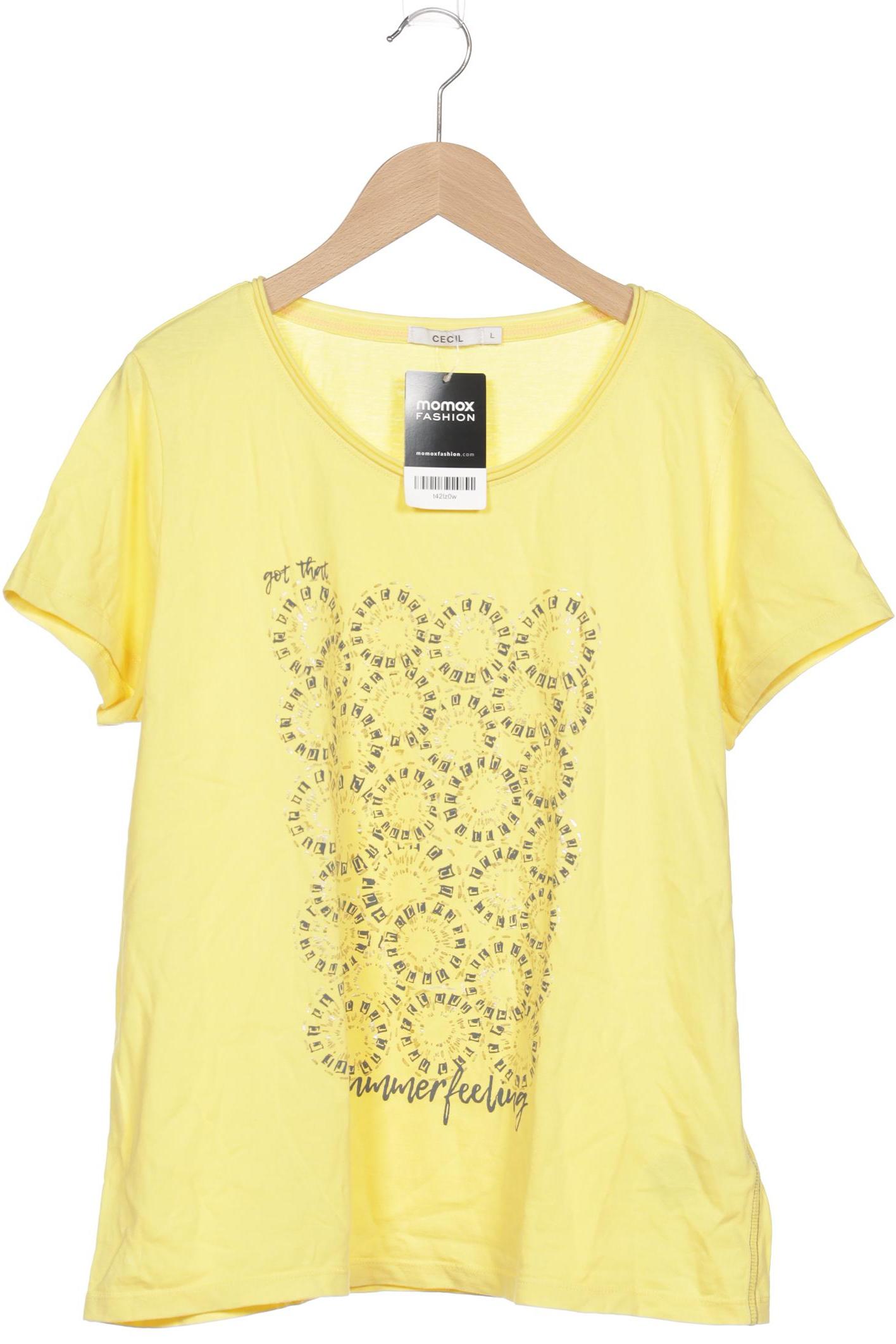 

Cecil Damen T-Shirt, gelb, Gr. 42