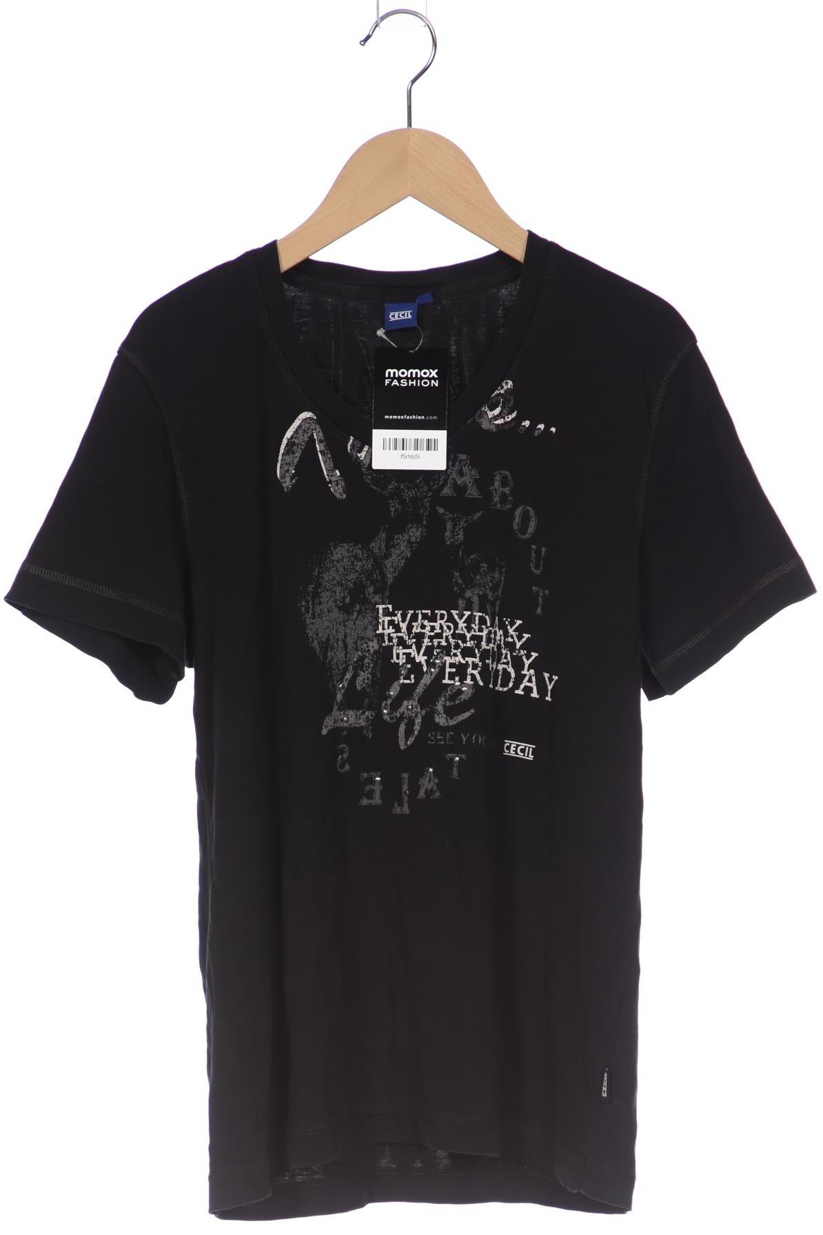 

CECIL Damen T-Shirt, schwarz