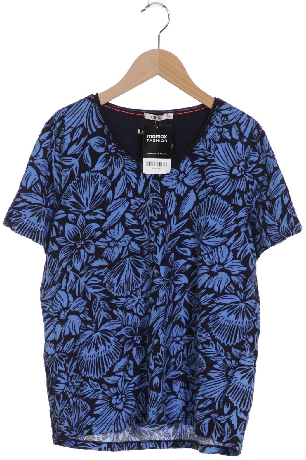 

Cecil Damen T-Shirt, blau, Gr. 42