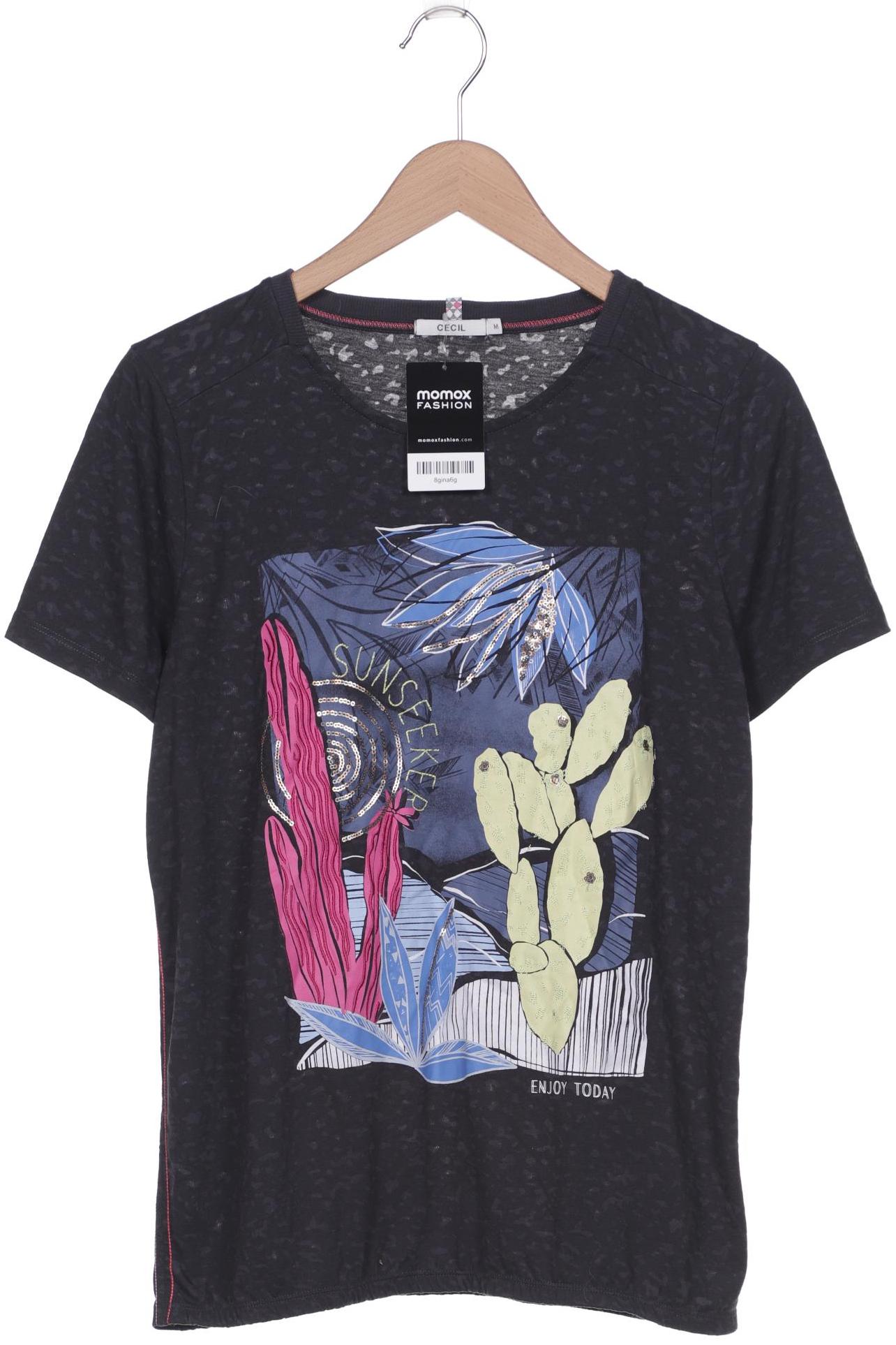 

Cecil Damen T-Shirt, schwarz, Gr. 38