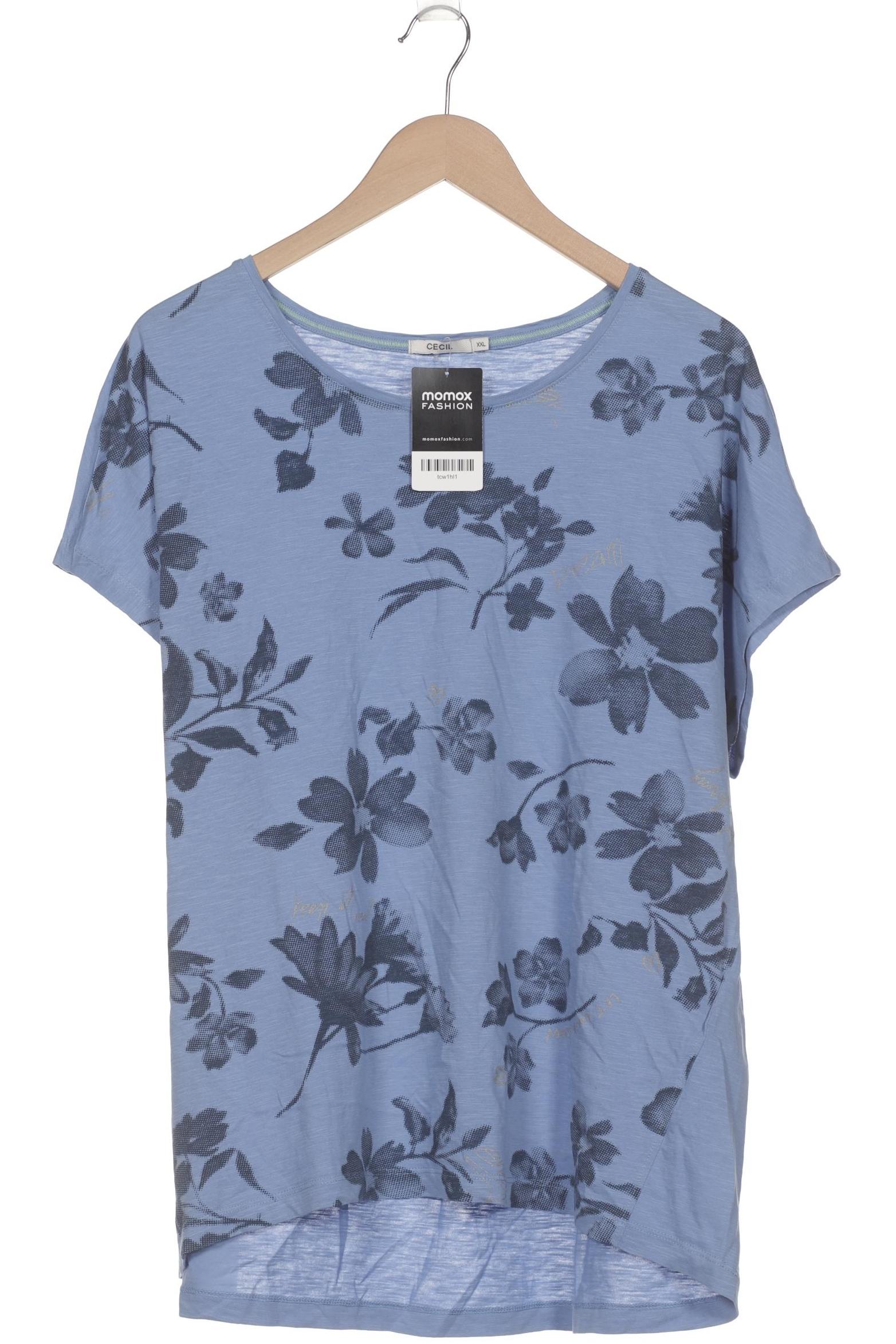 

Cecil Damen T-Shirt, blau, Gr. 46