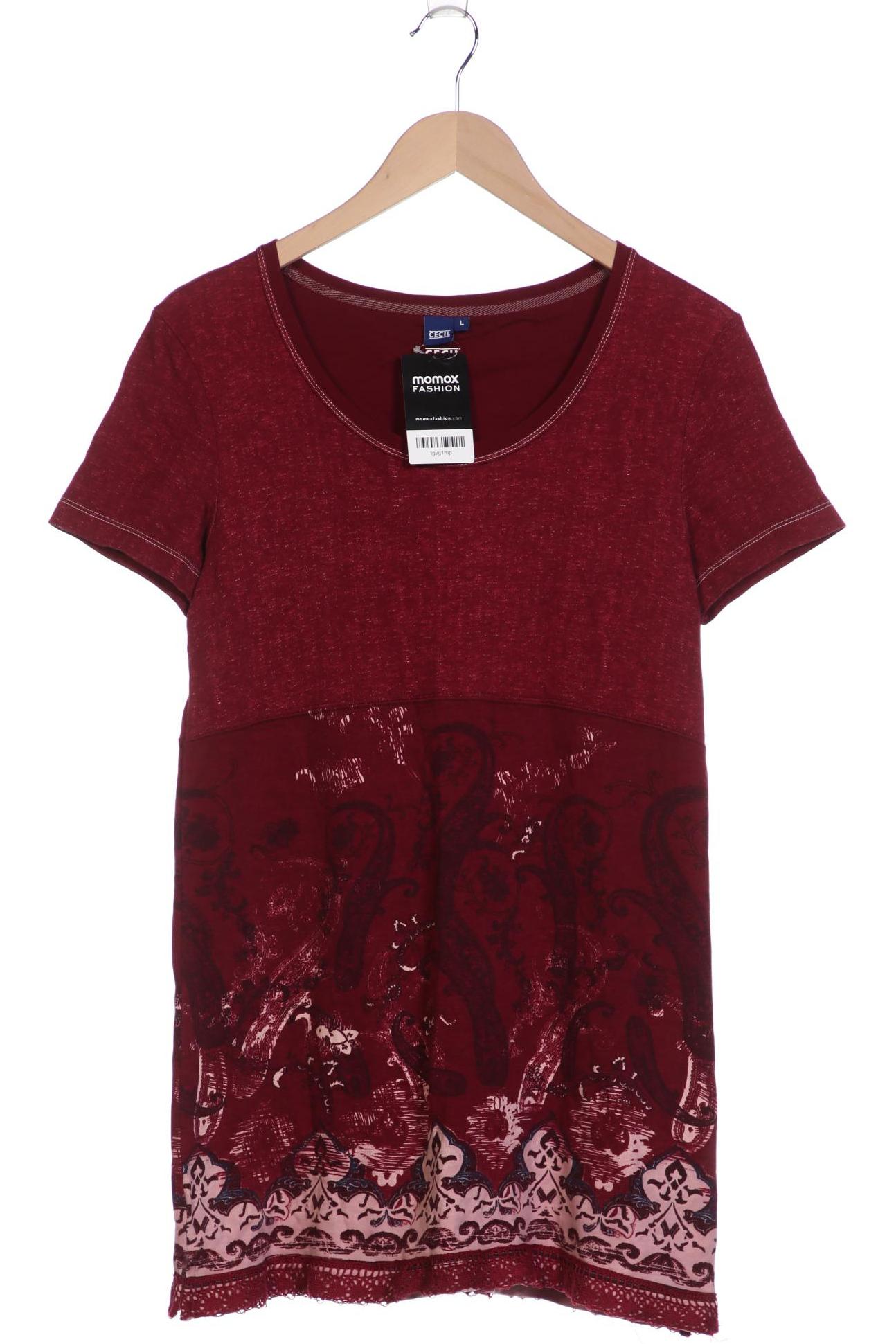 

Cecil Damen T-Shirt, bordeaux, Gr. 42