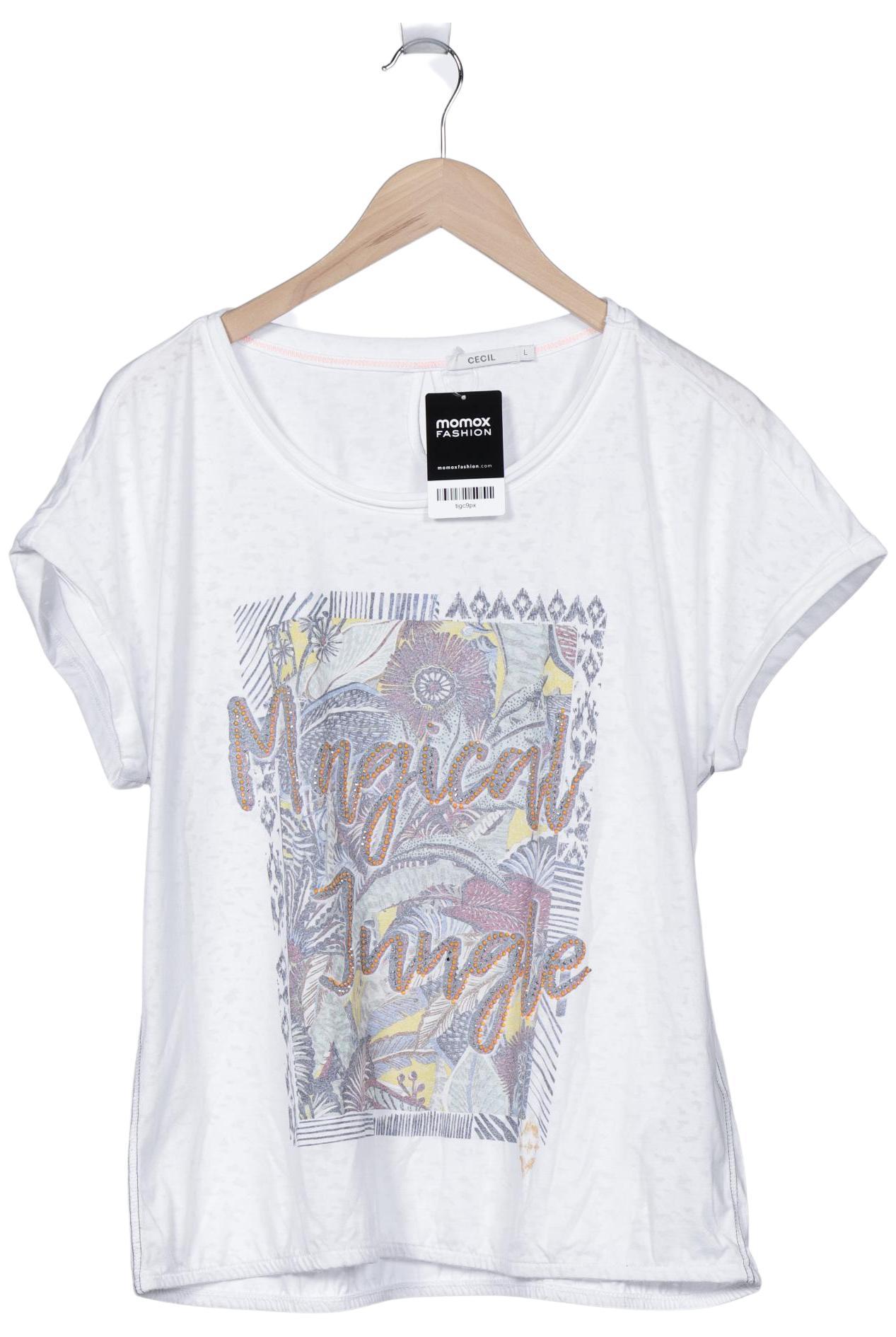 

Cecil Damen T-Shirt, weiß, Gr. 42
