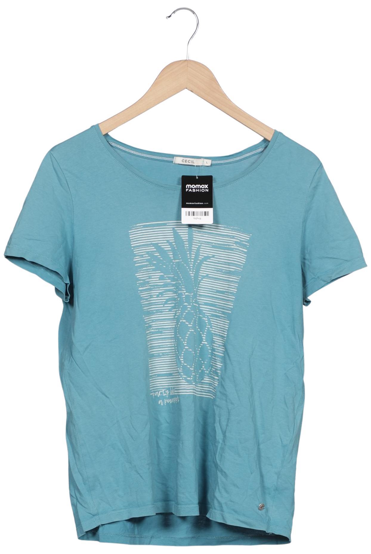 

Cecil Damen T-Shirt, blau, Gr. 42