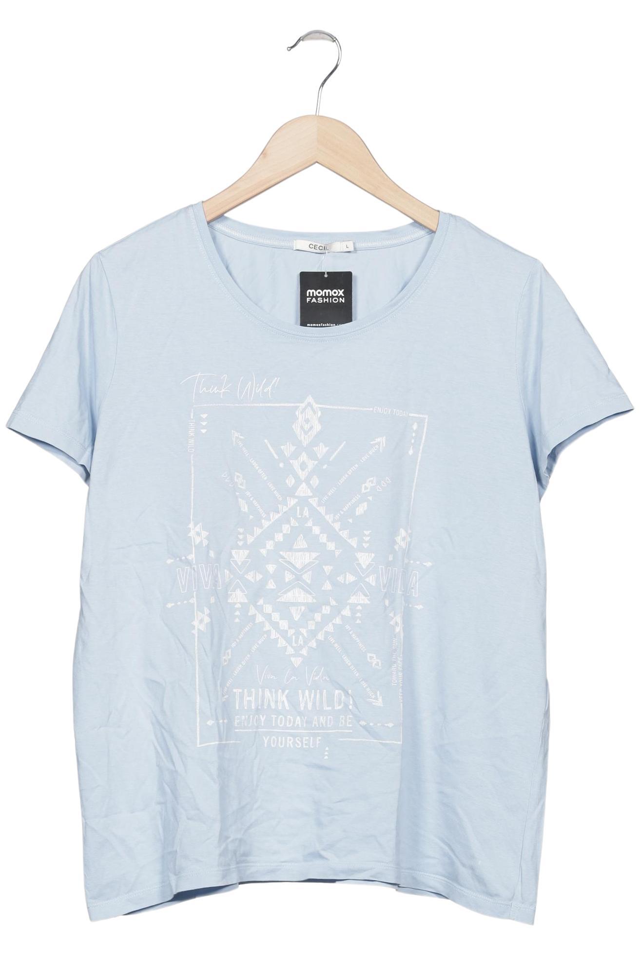 

Cecil Damen T-Shirt, hellblau, Gr. 42