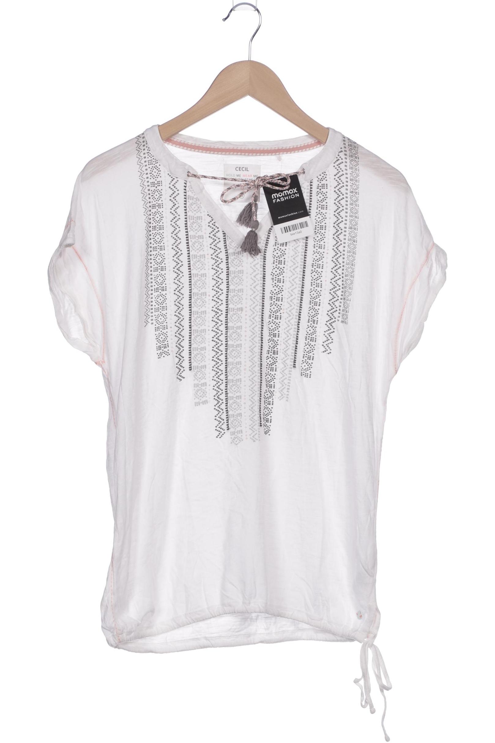 

Cecil Damen T-Shirt, weiß, Gr. 36
