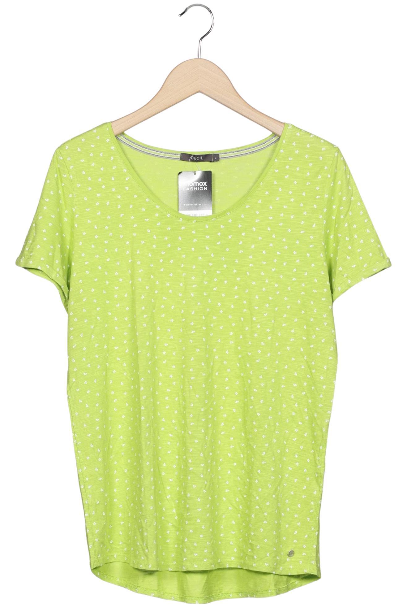 

Cecil Damen T-Shirt, hellgrün, Gr. 42