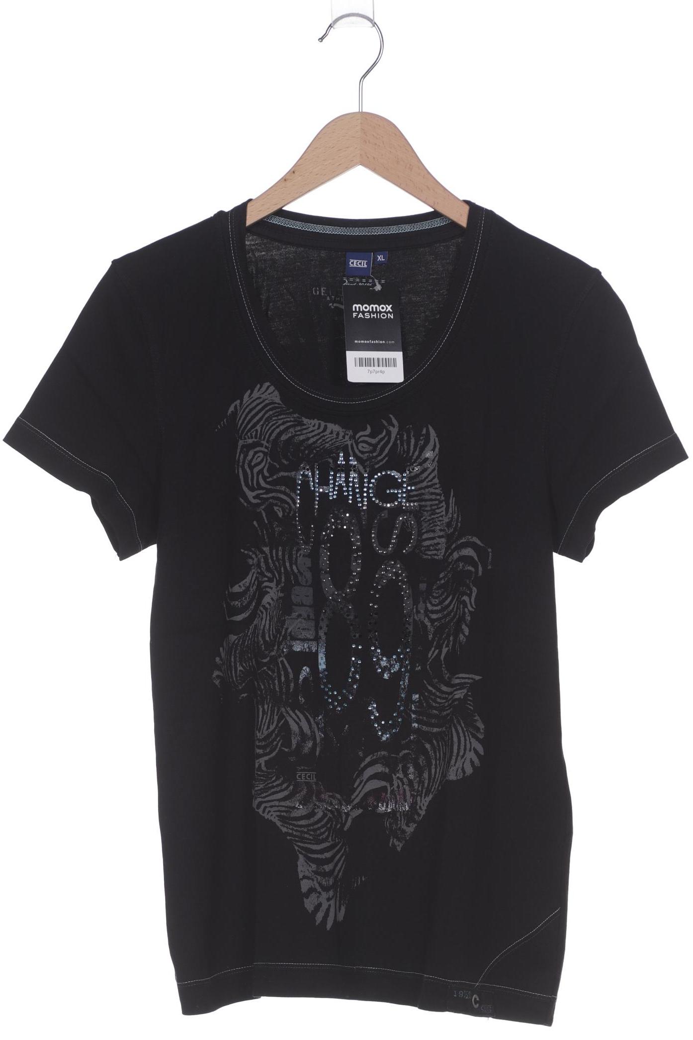 

Cecil Damen T-Shirt, schwarz, Gr. 44