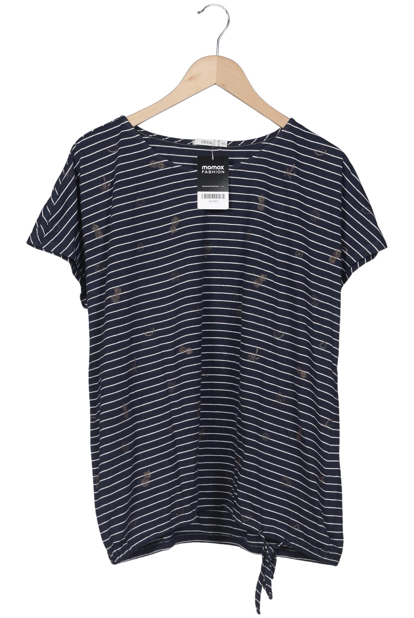 

Cecil Damen T-Shirt, marineblau, Gr. 46