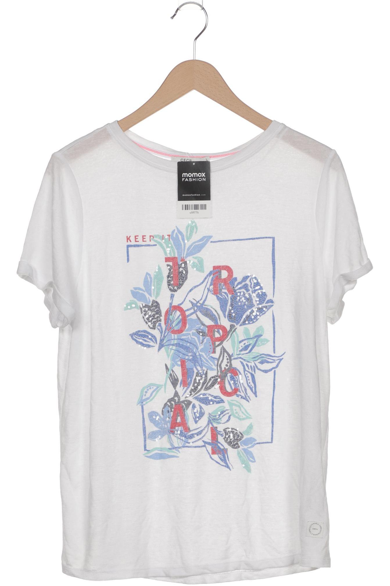

Cecil Damen T-Shirt, weiß, Gr. 42