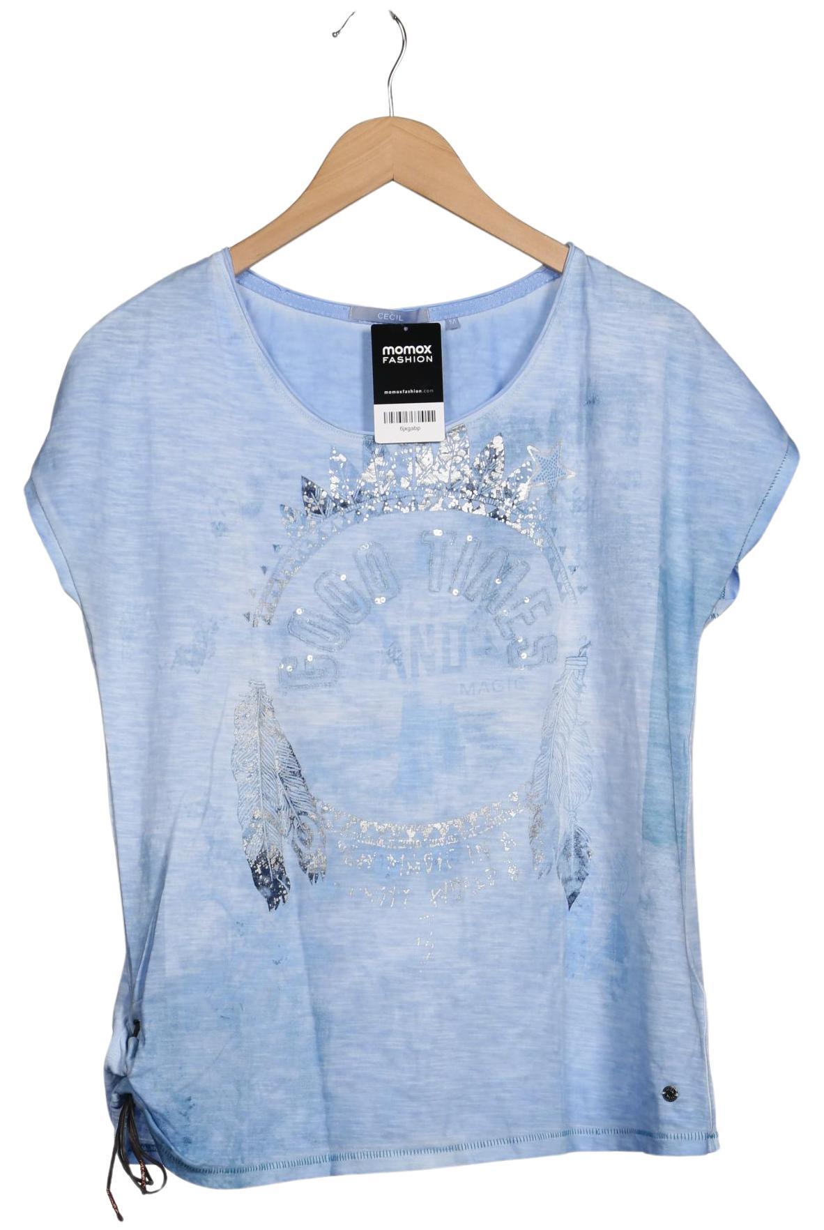 

Cecil Damen T-Shirt, hellblau, Gr. 38