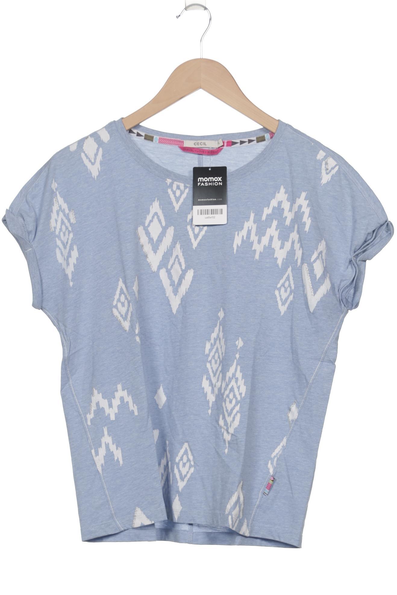 

Cecil Damen T-Shirt, blau, Gr. 36