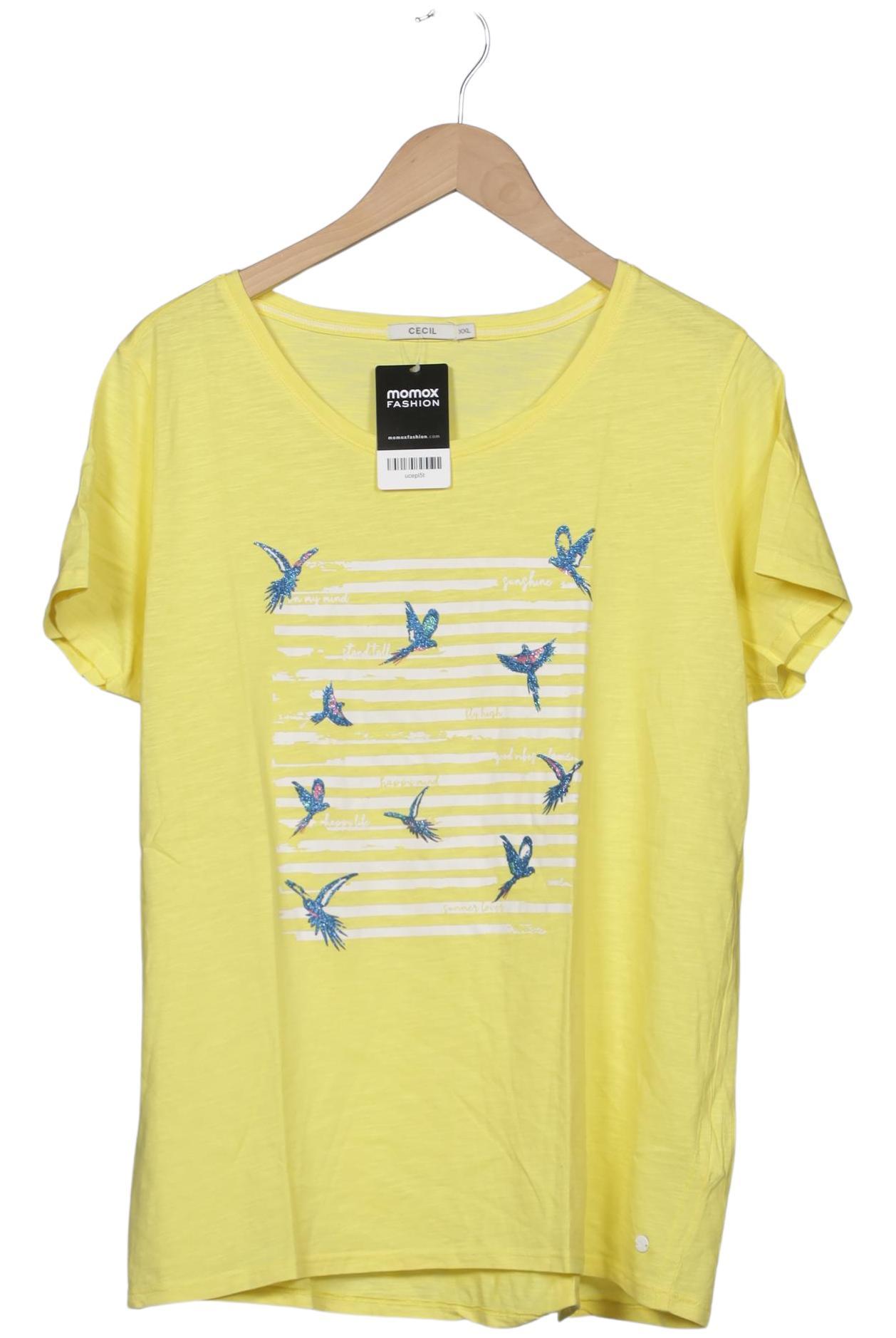 

Cecil Damen T-Shirt, gelb, Gr. 46