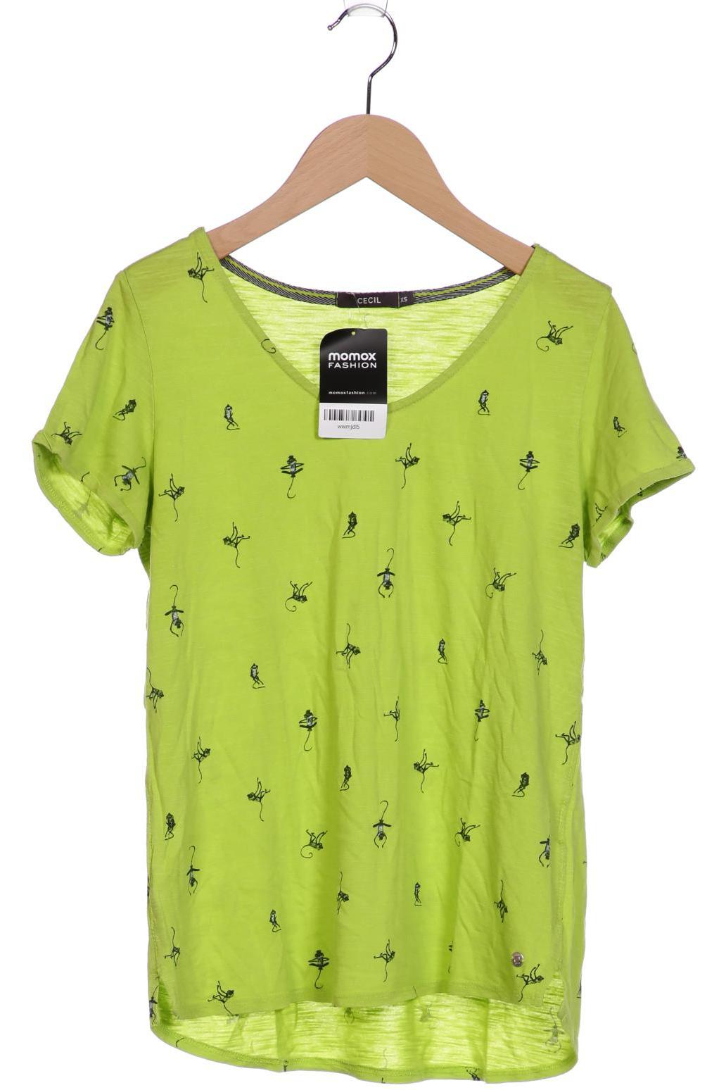 

Cecil Damen T-Shirt, hellgrün, Gr. 34