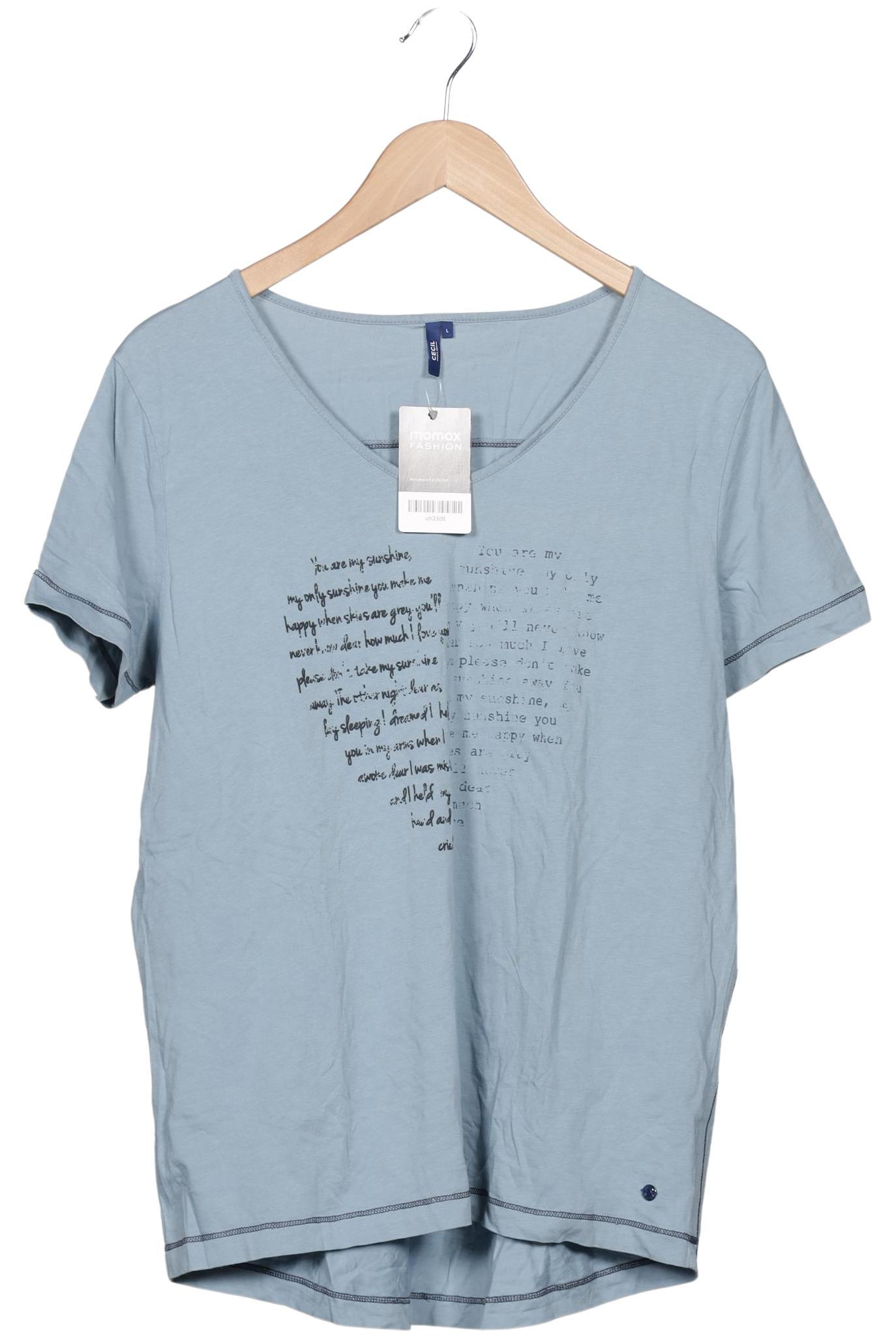 

Cecil Damen T-Shirt, blau, Gr. 42