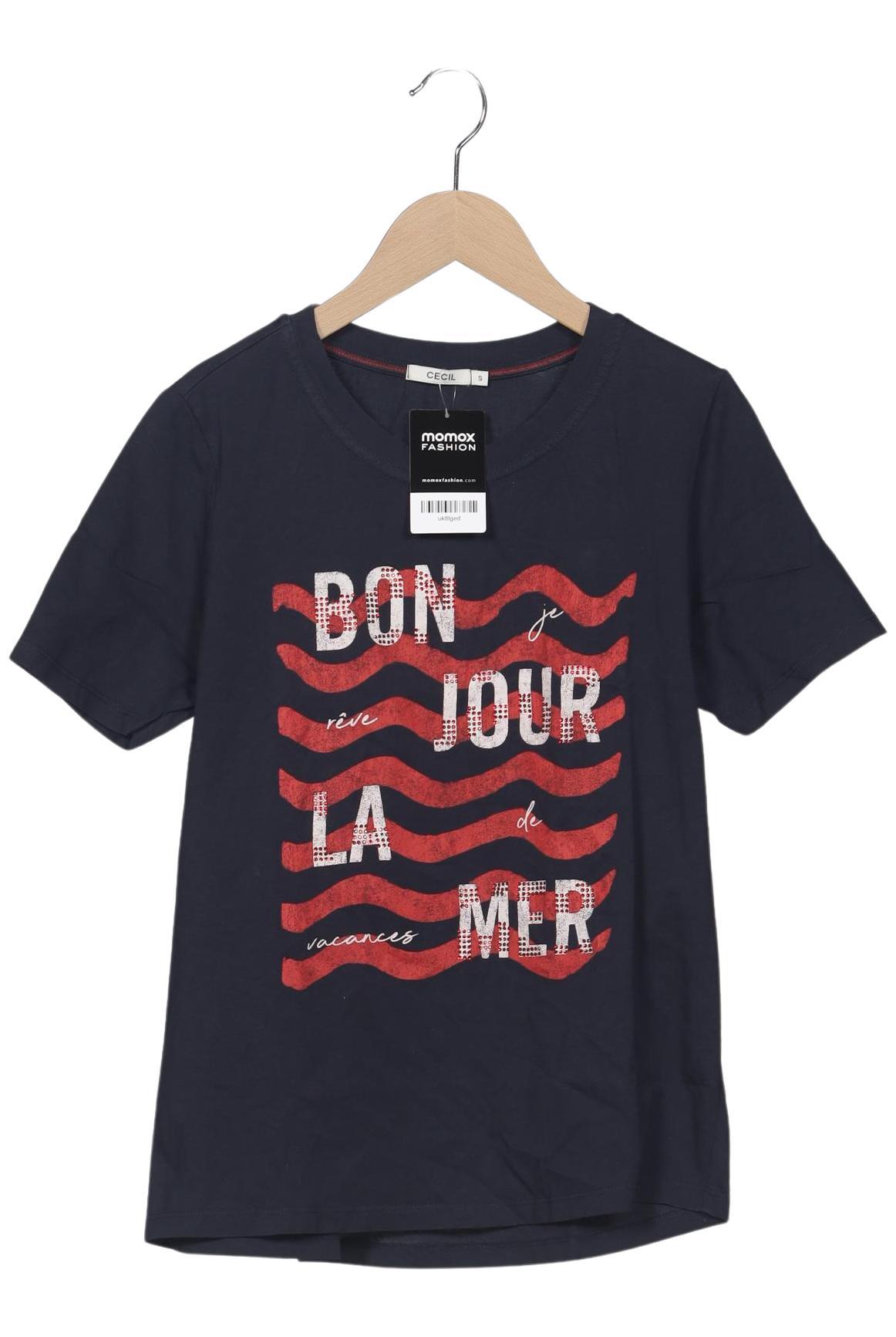 

Cecil Damen T-Shirt, marineblau, Gr. 36