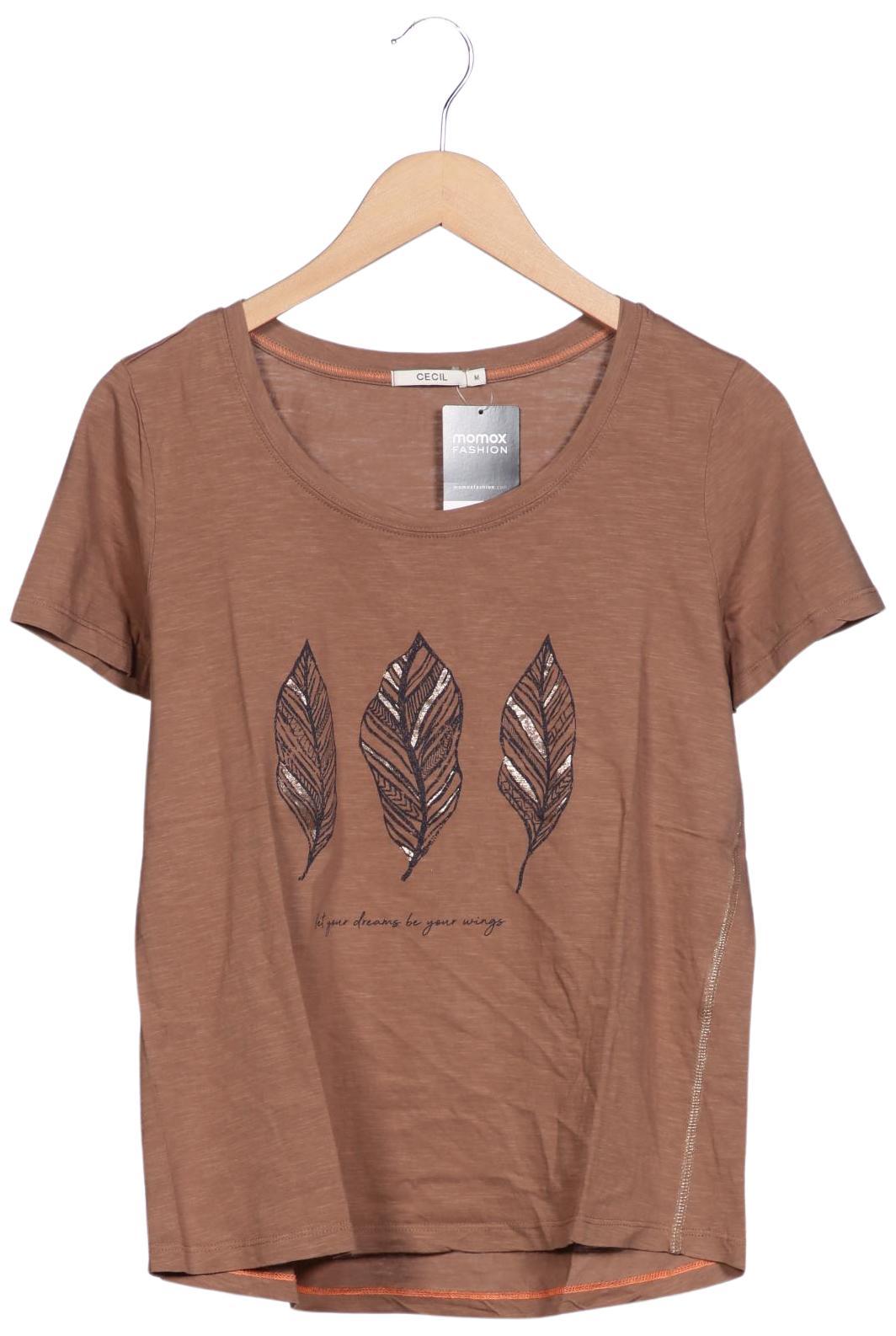 

Cecil Damen T-Shirt, braun, Gr. 38