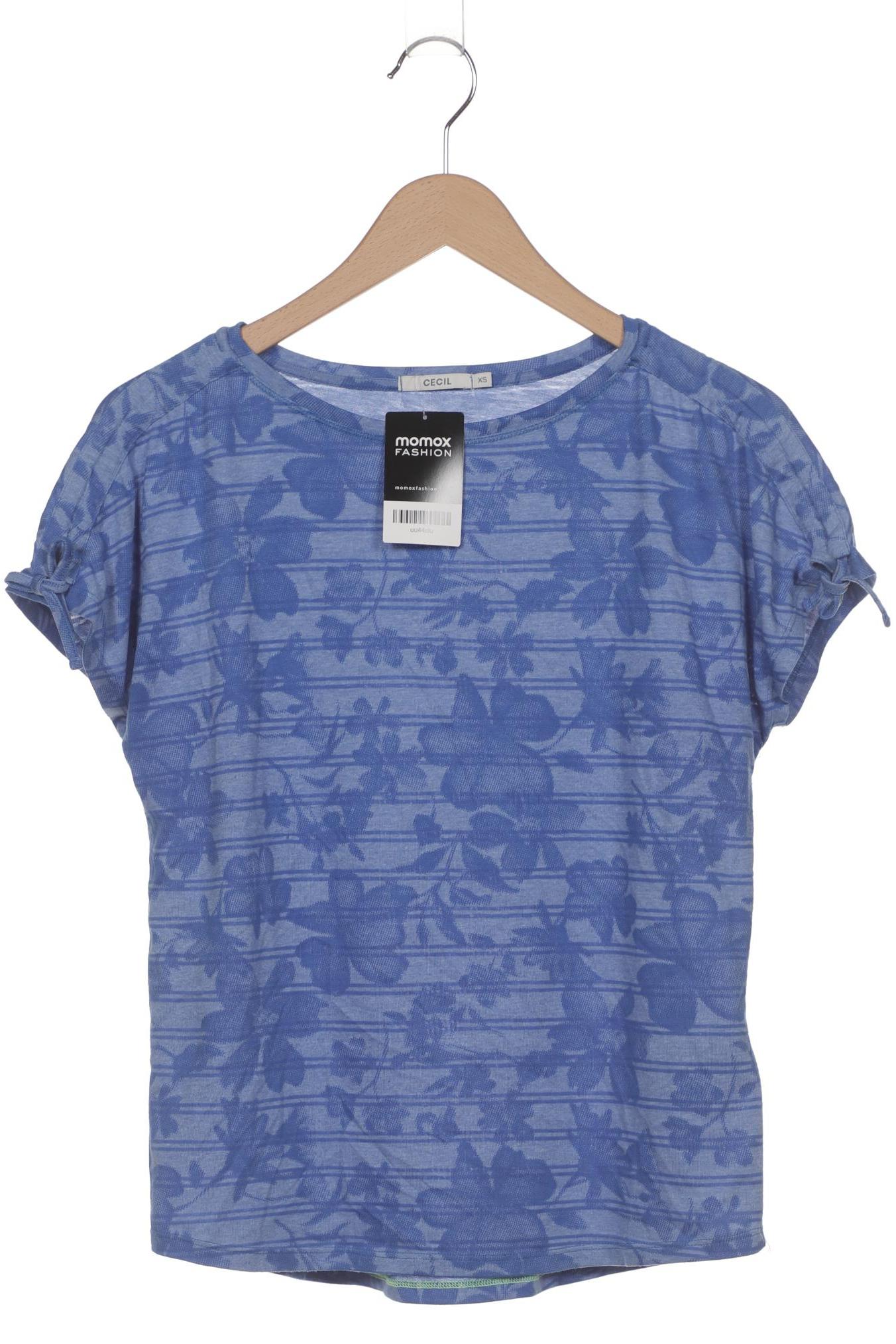

Cecil Damen T-Shirt, blau, Gr. 34