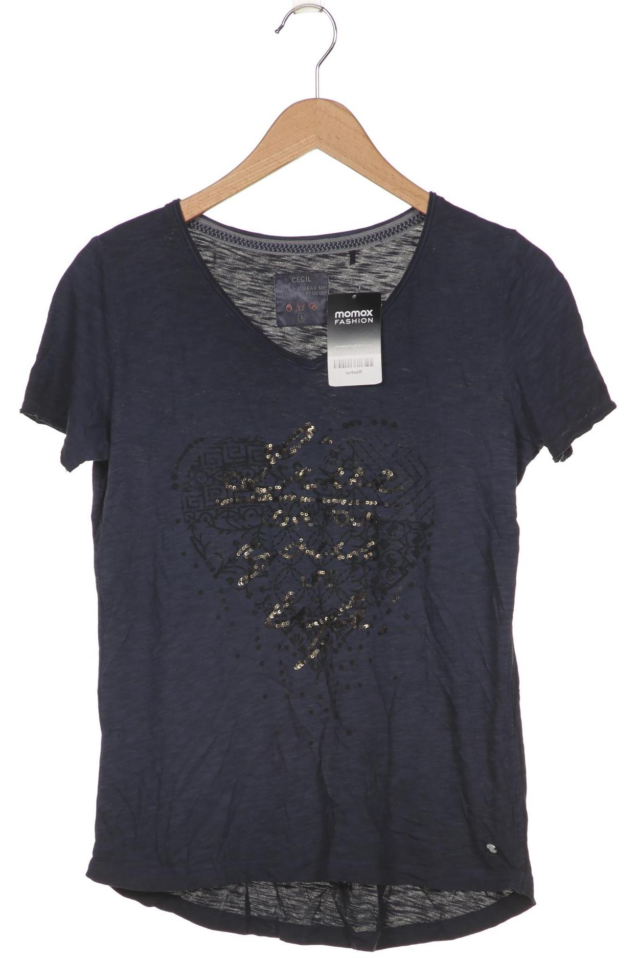 

CECIL Damen T-Shirt, marineblau