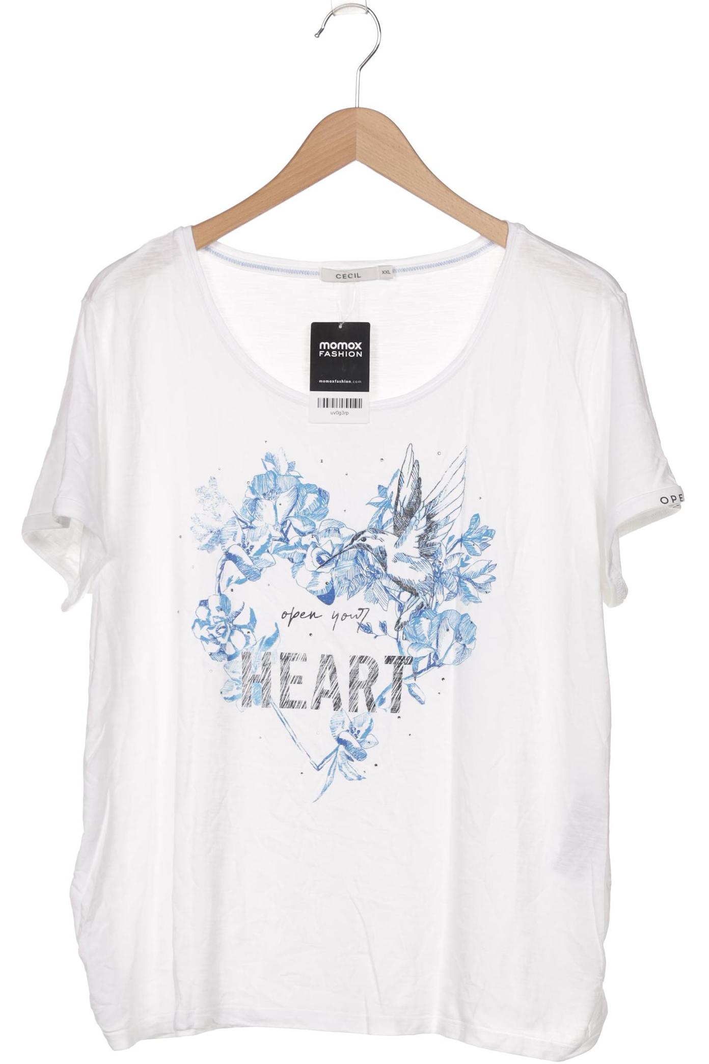 

Cecil Damen T-Shirt, weiß, Gr. 46