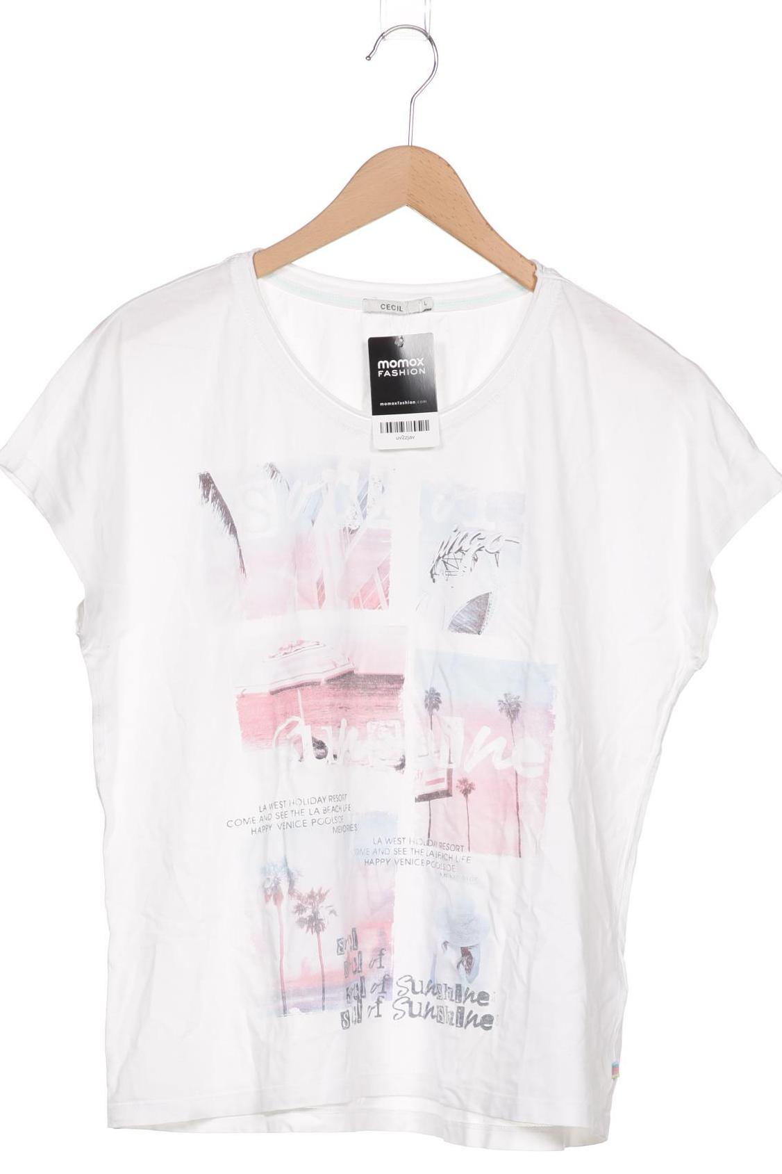 

CECIL Damen T-Shirt, weiß