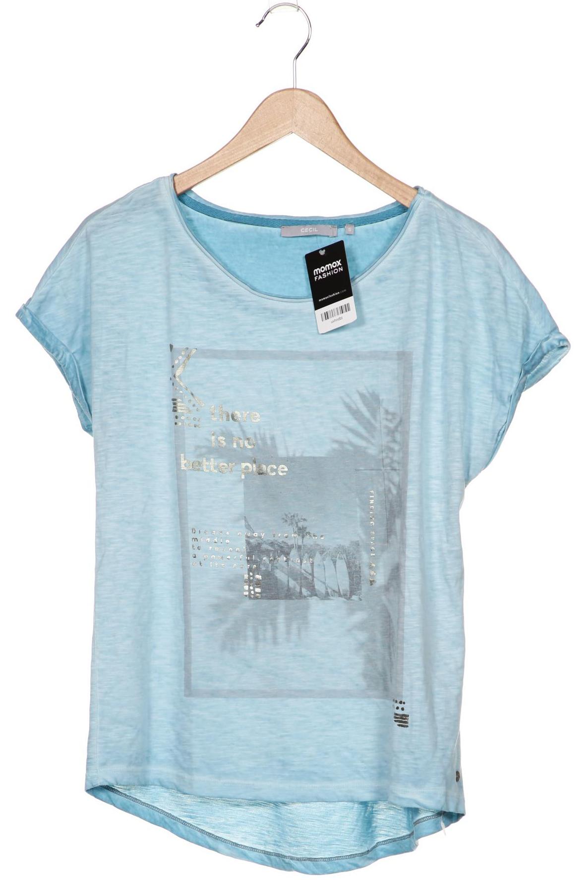 

CECIL Damen T-Shirt, hellblau