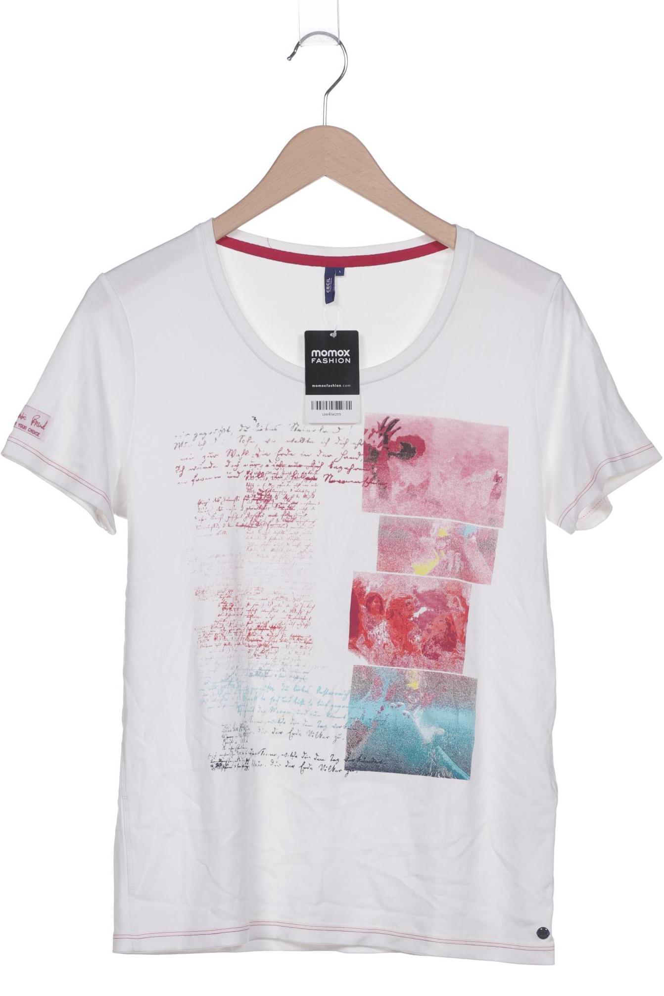 

Cecil Damen T-Shirt, weiß, Gr. 42