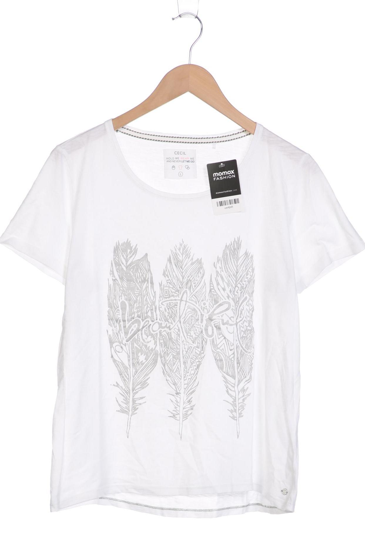 

CECIL Damen T-Shirt, weiß