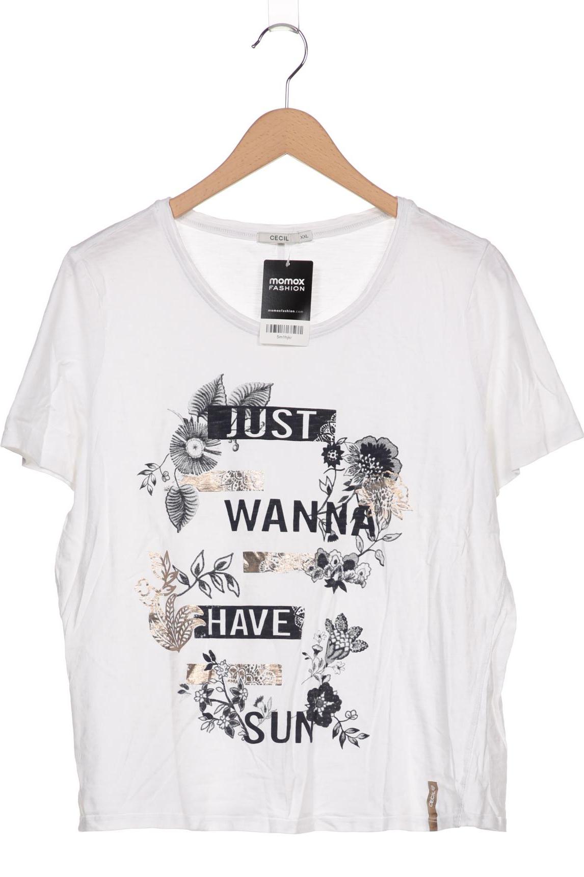 

CECIL Damen T-Shirt, weiß