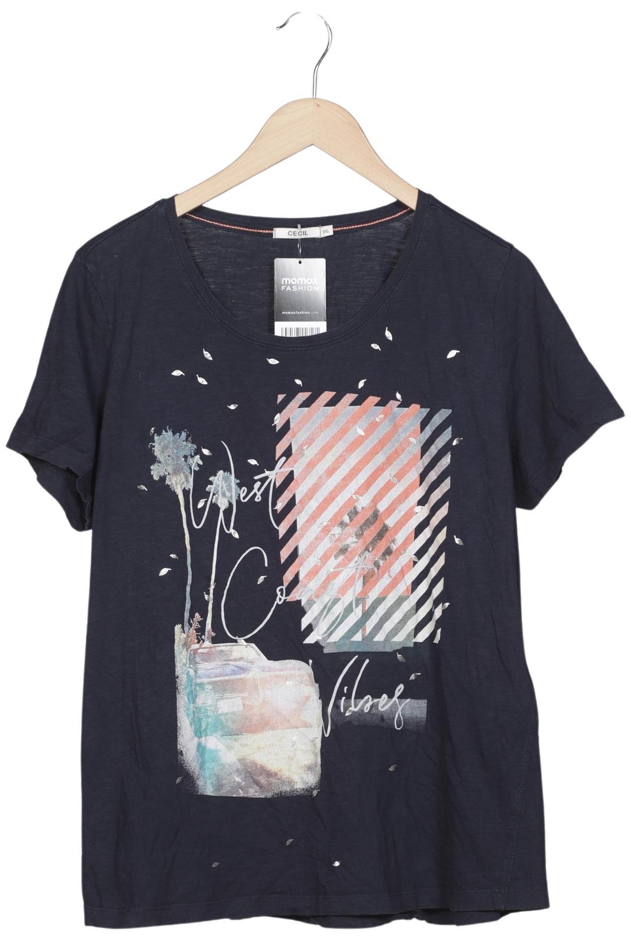 

Cecil Damen T-Shirt, marineblau, Gr. 46