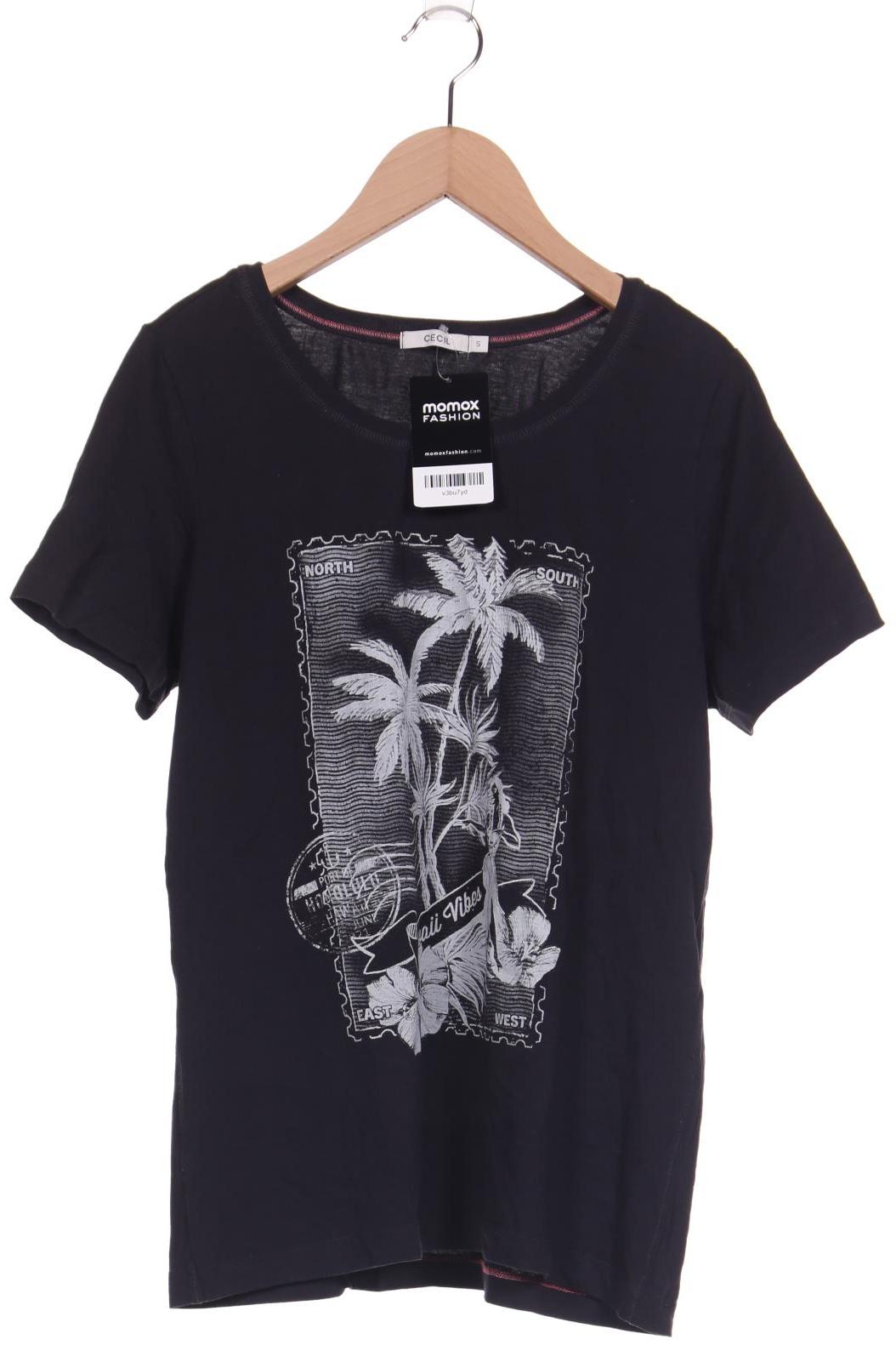 

CECIL Damen T-Shirt, schwarz