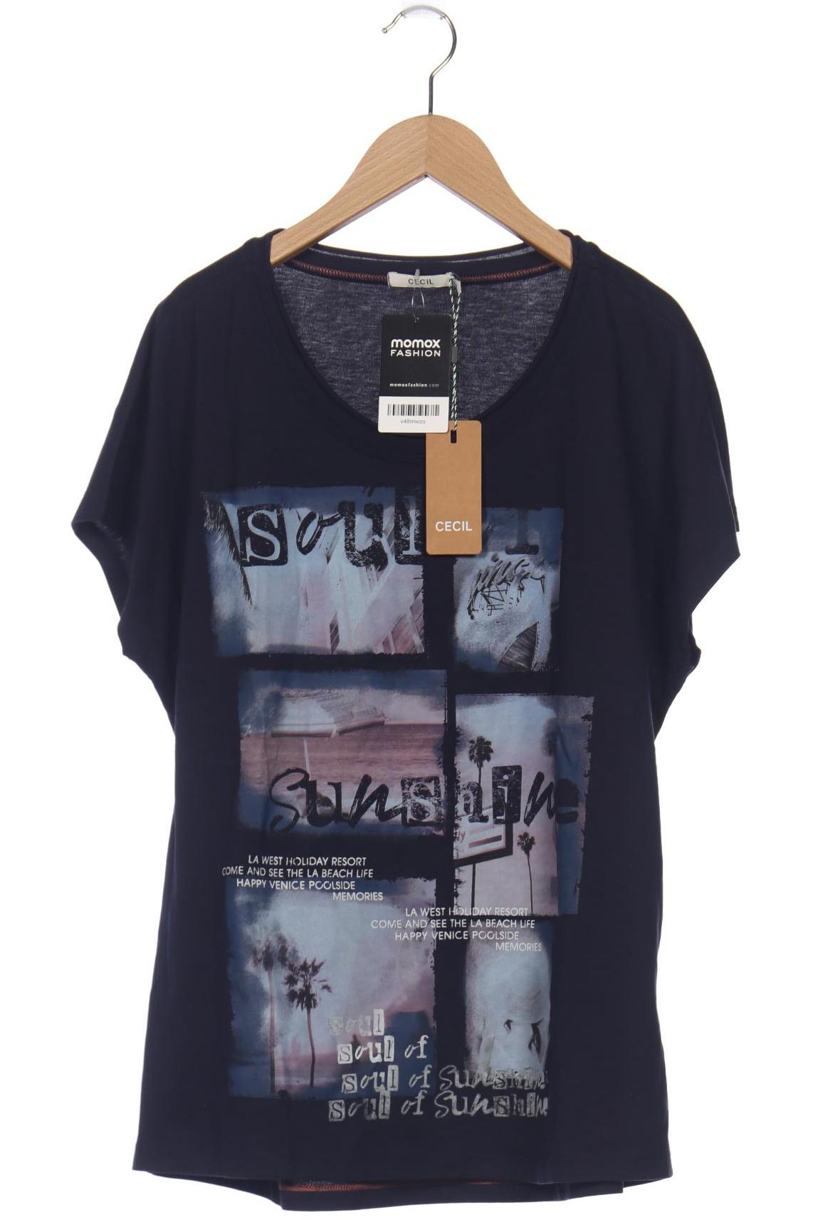 

CECIL Damen T-Shirt, marineblau