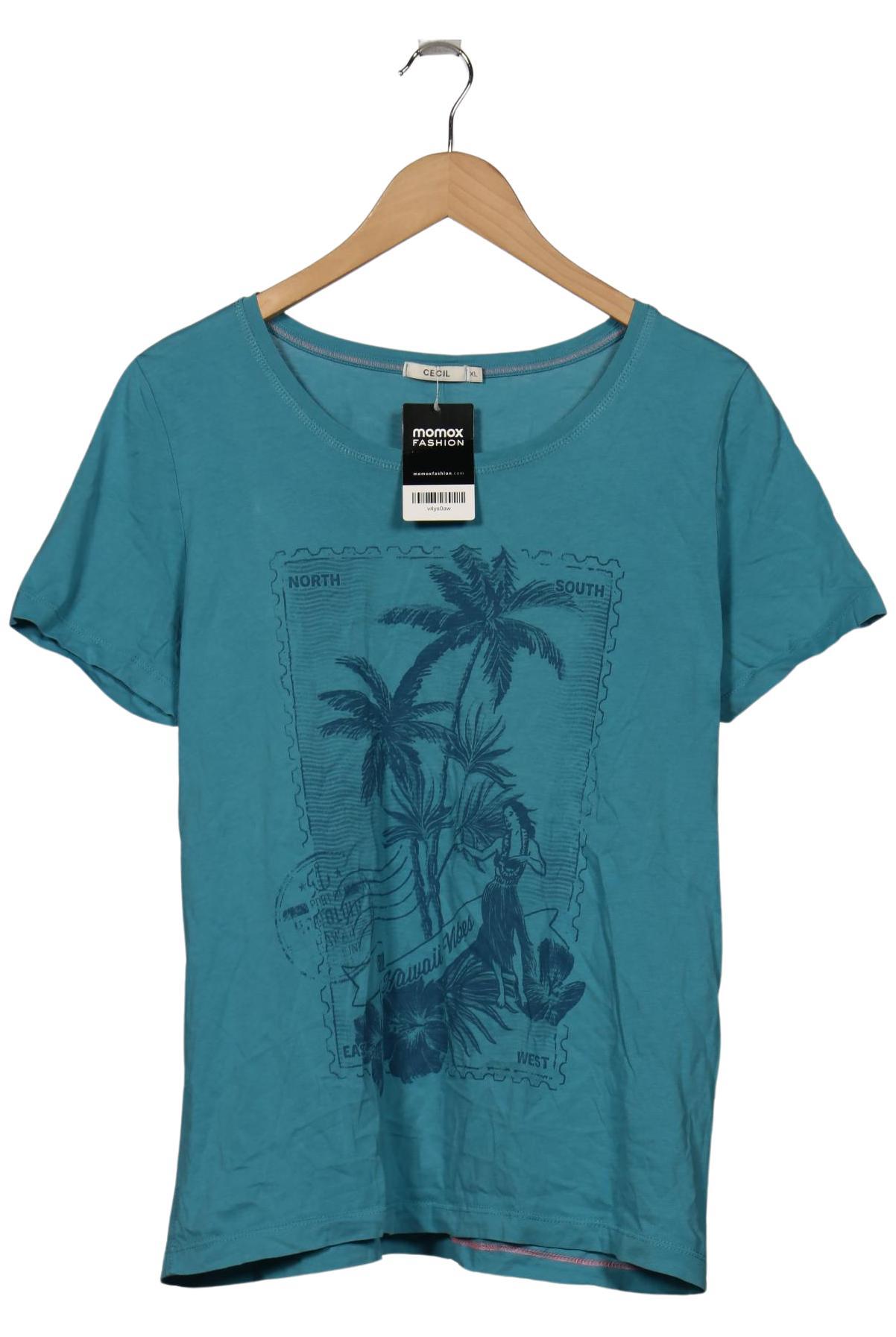 

Cecil Damen T-Shirt, blau, Gr. 44