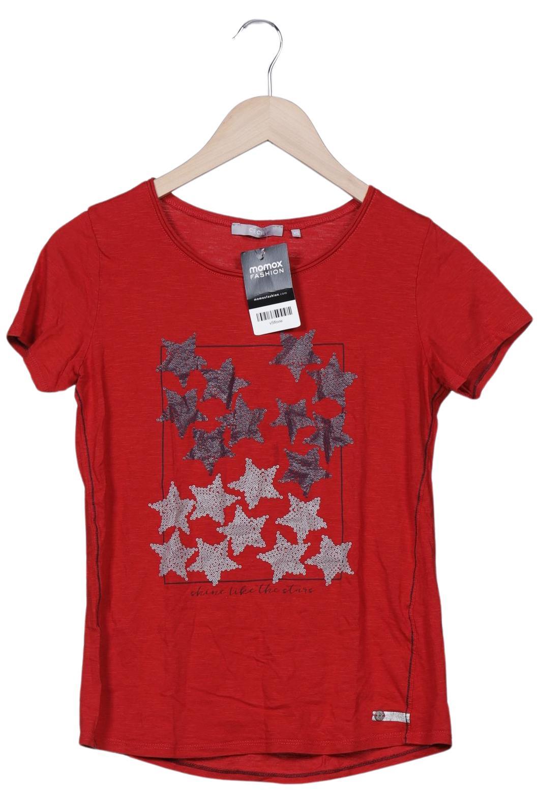 

Cecil Damen T-Shirt, rot, Gr. 34