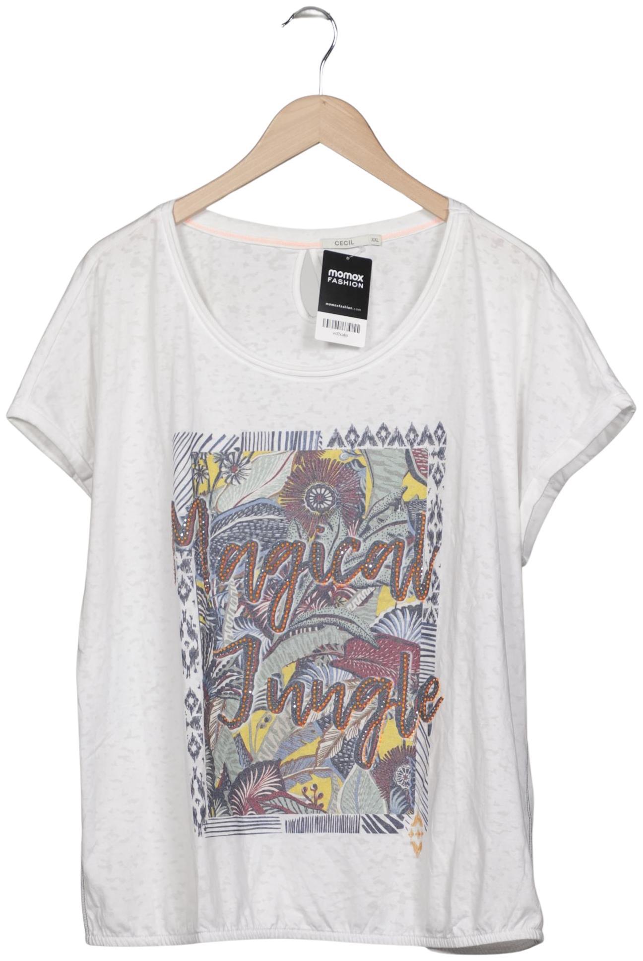 

Cecil Damen T-Shirt, cremeweiß, Gr. 46