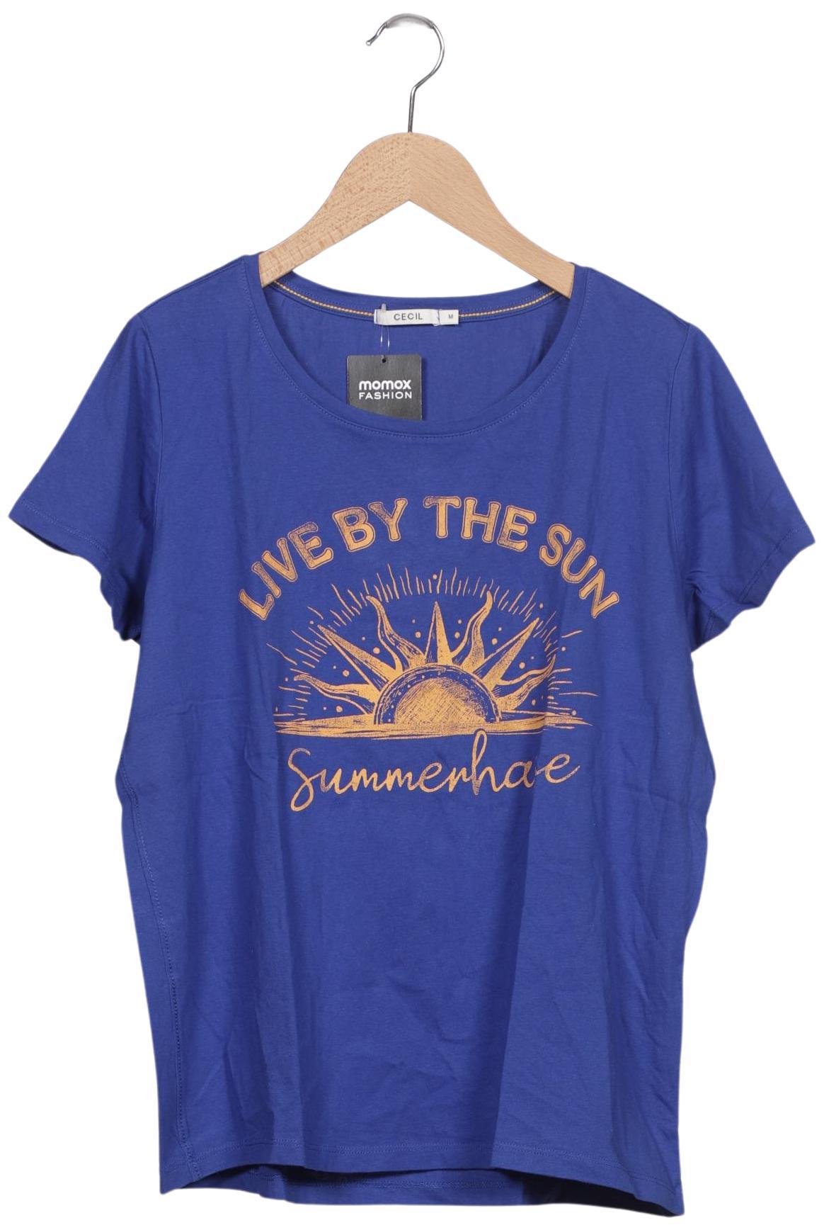 

Cecil Damen T-Shirt, blau, Gr. 38
