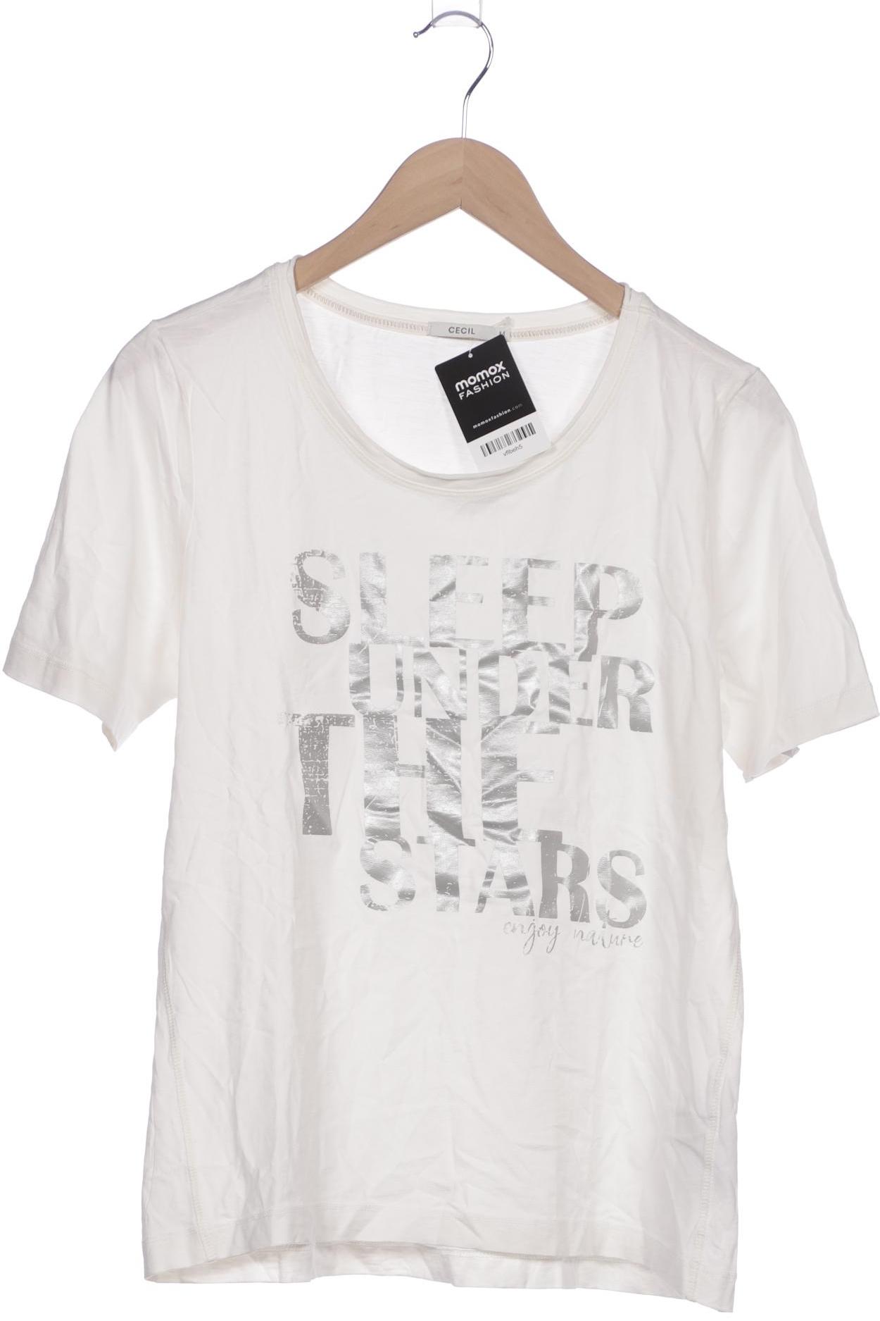 

Cecil Damen T-Shirt, cremeweiß, Gr. 38