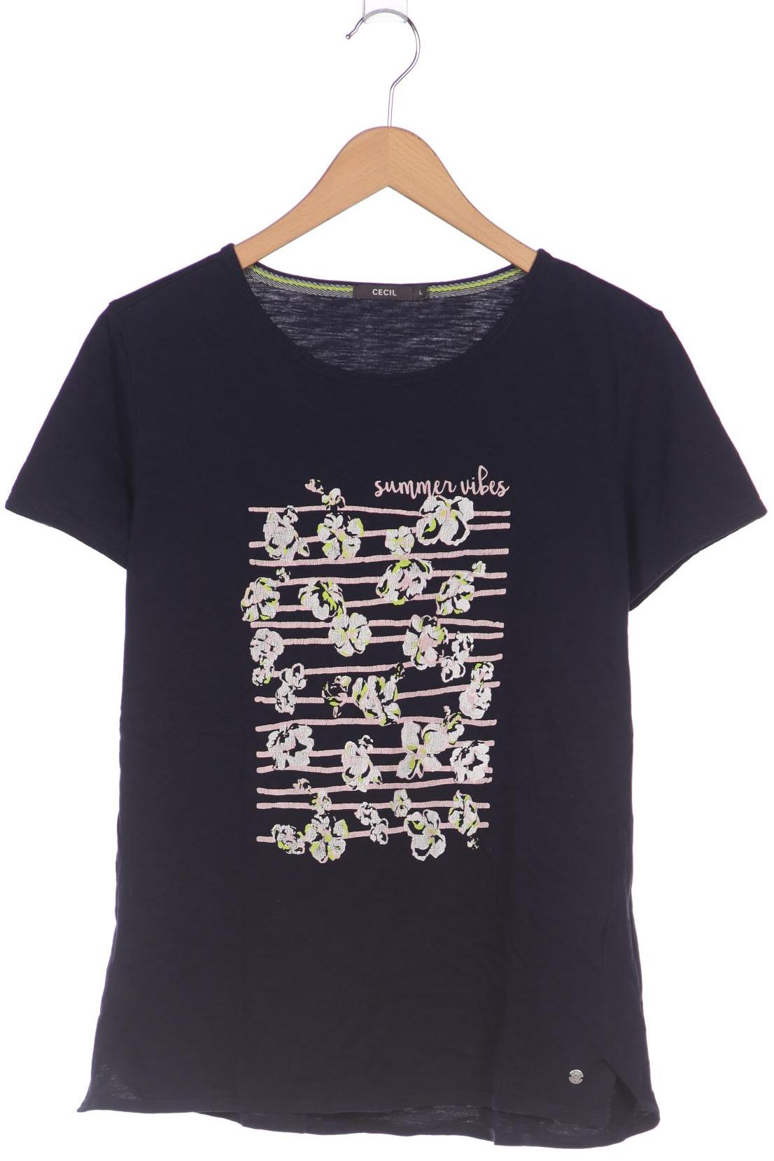 

Cecil Damen T-Shirt, marineblau, Gr. 42