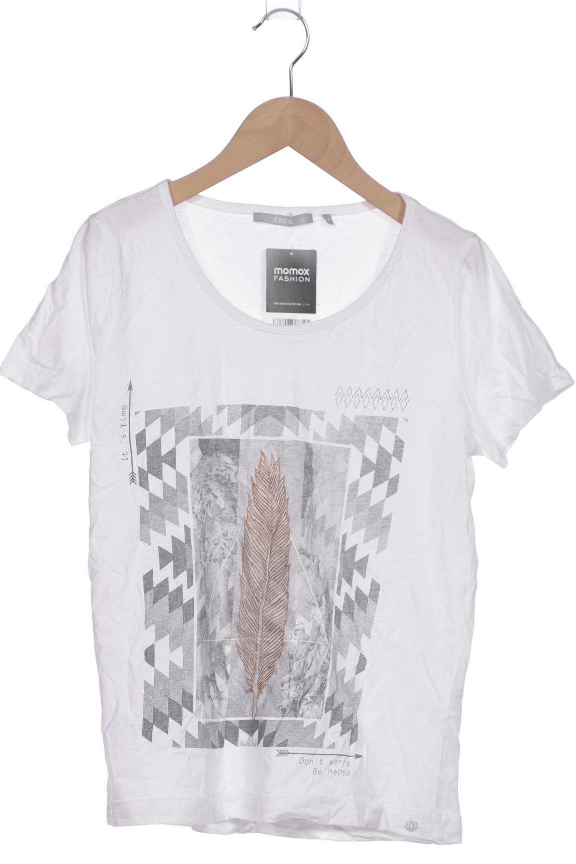 

Cecil Damen T-Shirt, weiß, Gr. 38