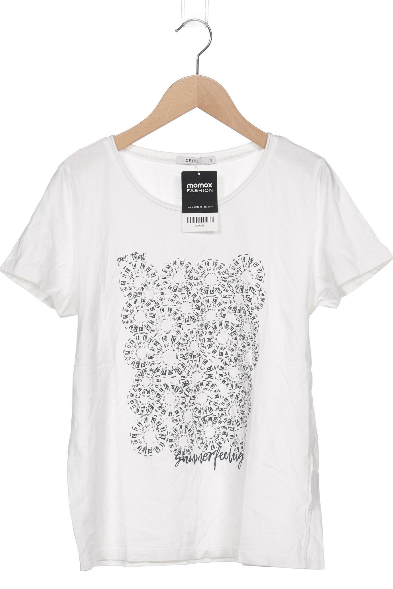 

Cecil Damen T-Shirt, weiß, Gr. 36